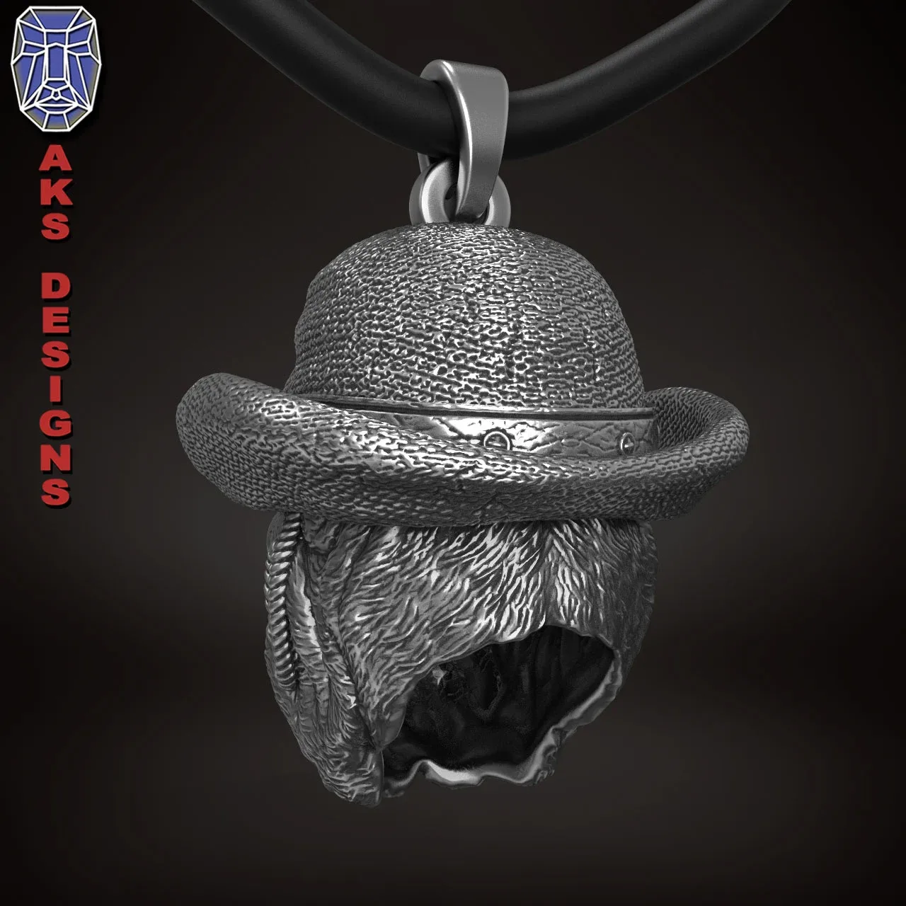 Pendant Jewelery Bulldog Gentlemen Version 1 3D Print File