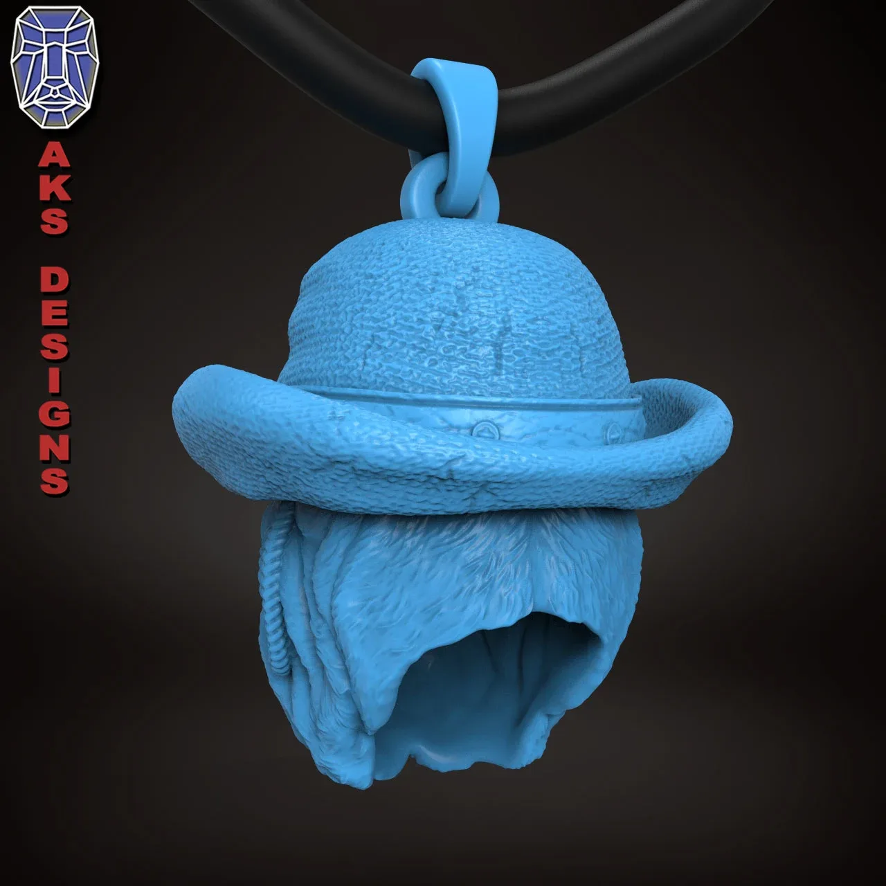 Pendant Jewelery Bulldog Gentlemen Version 1 3D Print File