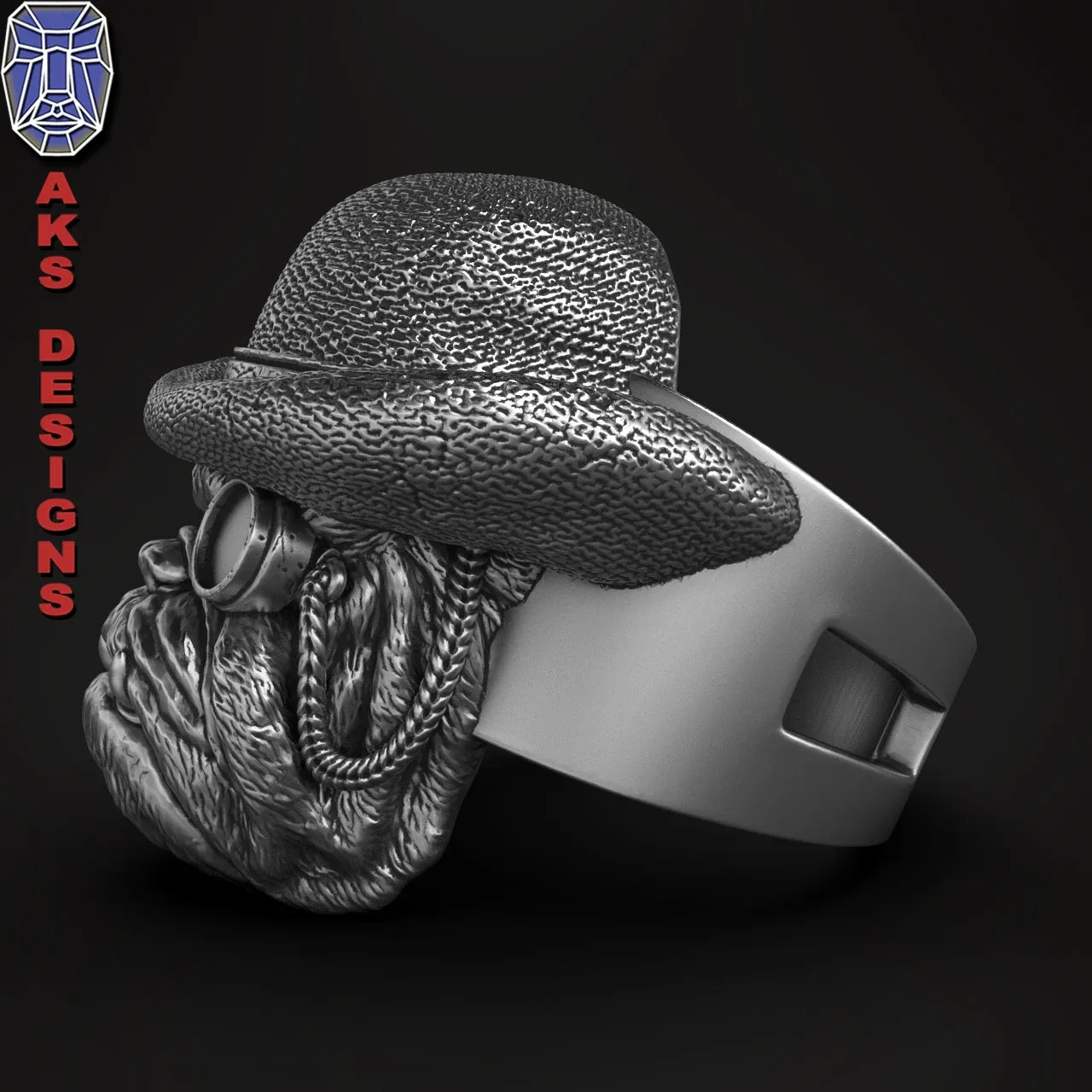 Ring Jewelry Bulldog Gentlemen Version 1