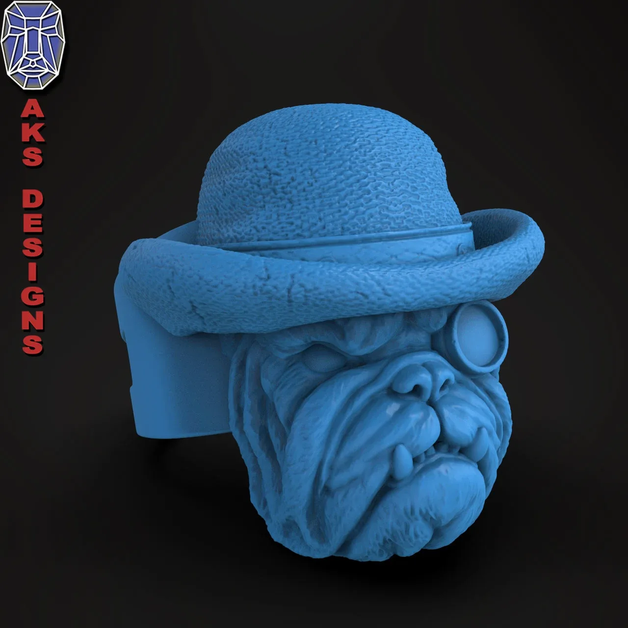 Ring Jewelry Bulldog Gentlemen Version 1