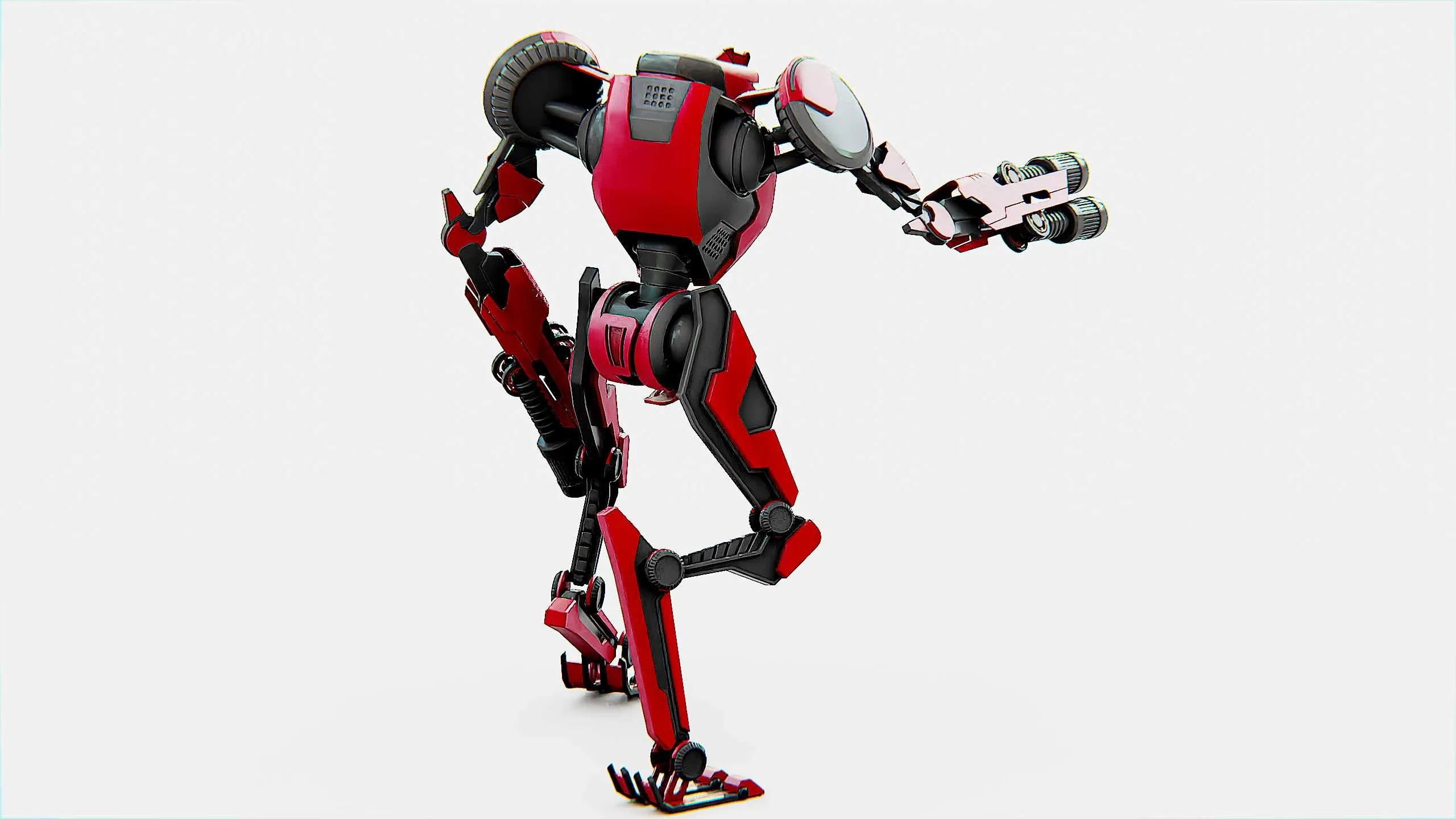 MILITARY DROID ELOSH Auto-Rig Pro Rigged For Mixamo, Unreal Engine, Unity