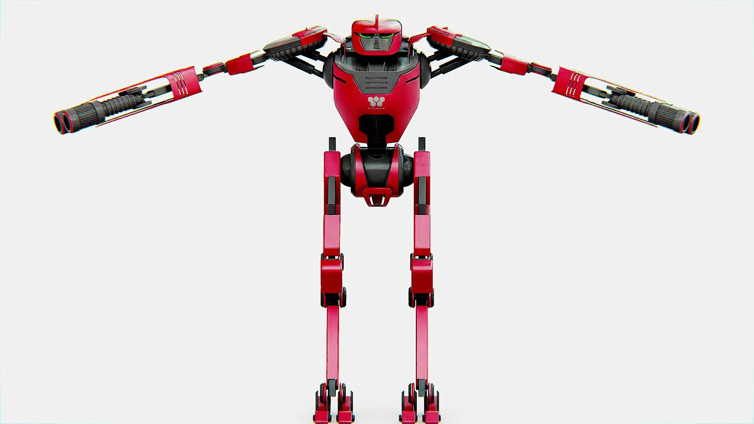 MILITARY DROID ELOSH Auto-Rig Pro Rigged For Mixamo, Unreal Engine, Unity