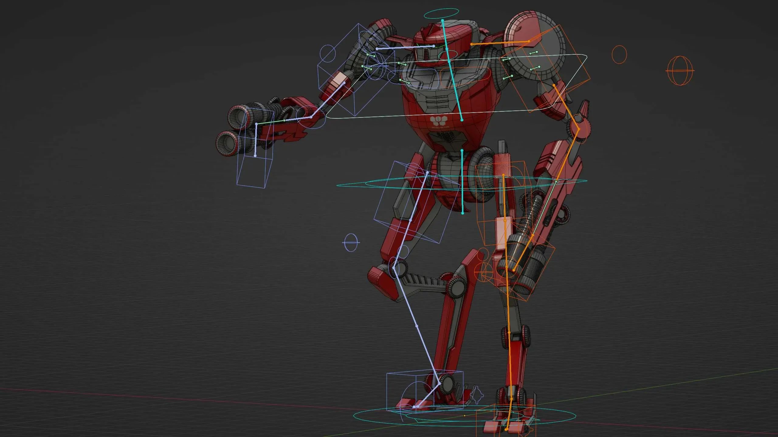 MILITARY DROID ELOSH Auto-Rig Pro Rigged For Mixamo, Unreal Engine, Unity