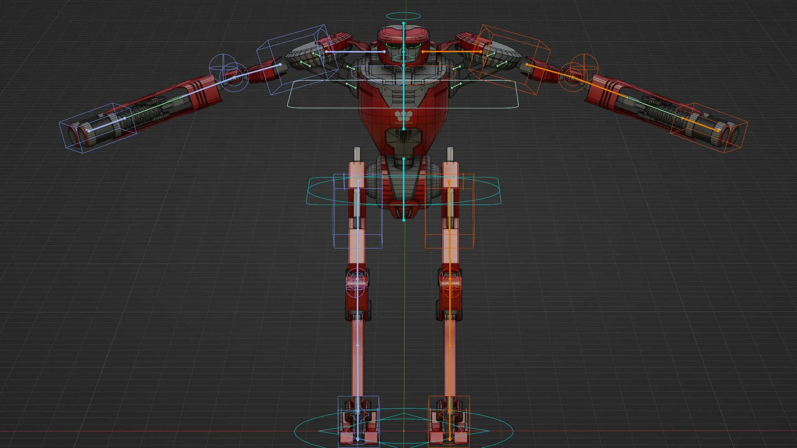 MILITARY DROID ELOSH Auto-Rig Pro Rigged For Mixamo, Unreal Engine, Unity
