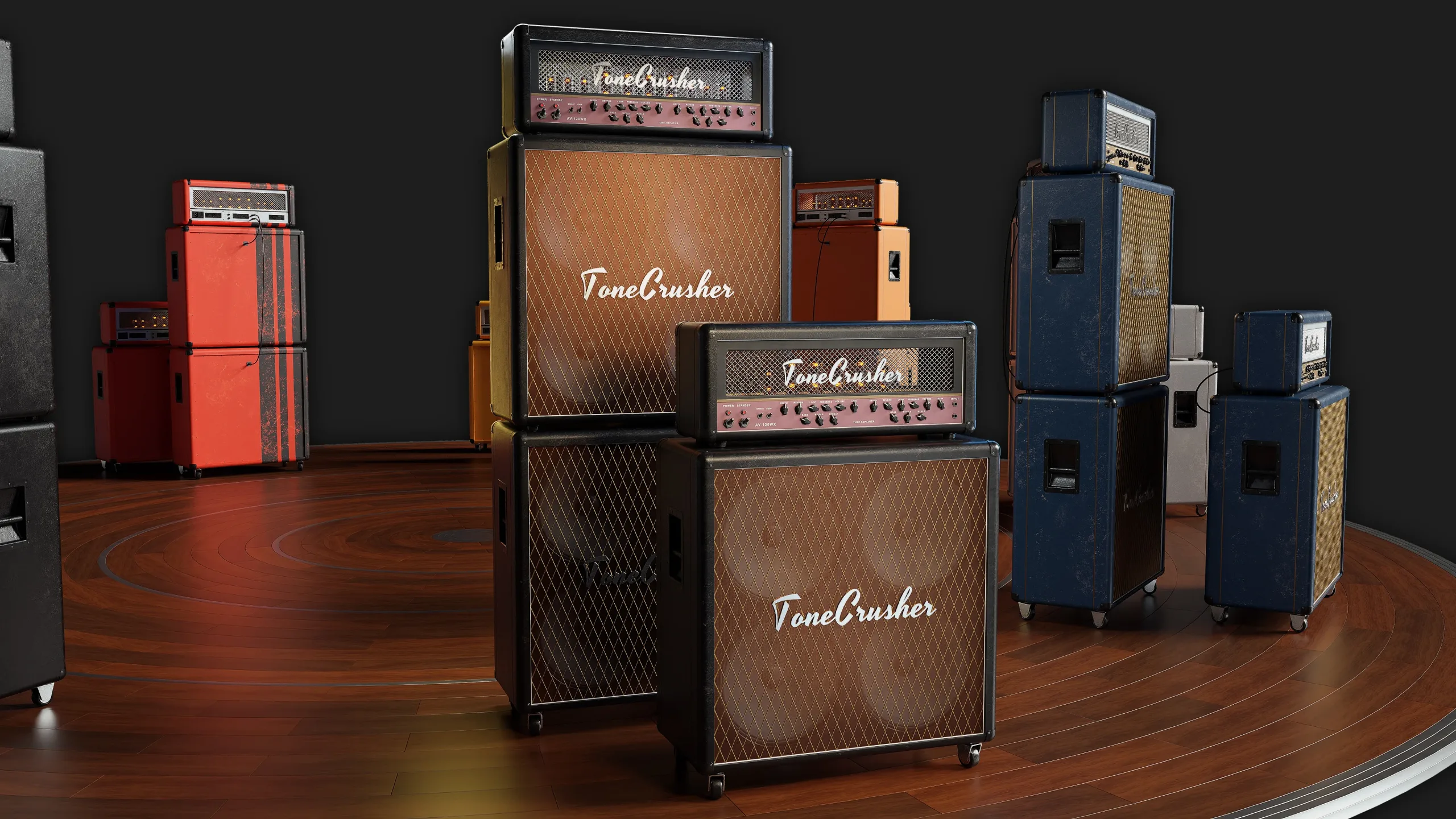 Guitar Amplifiers - 3D Asset Pack