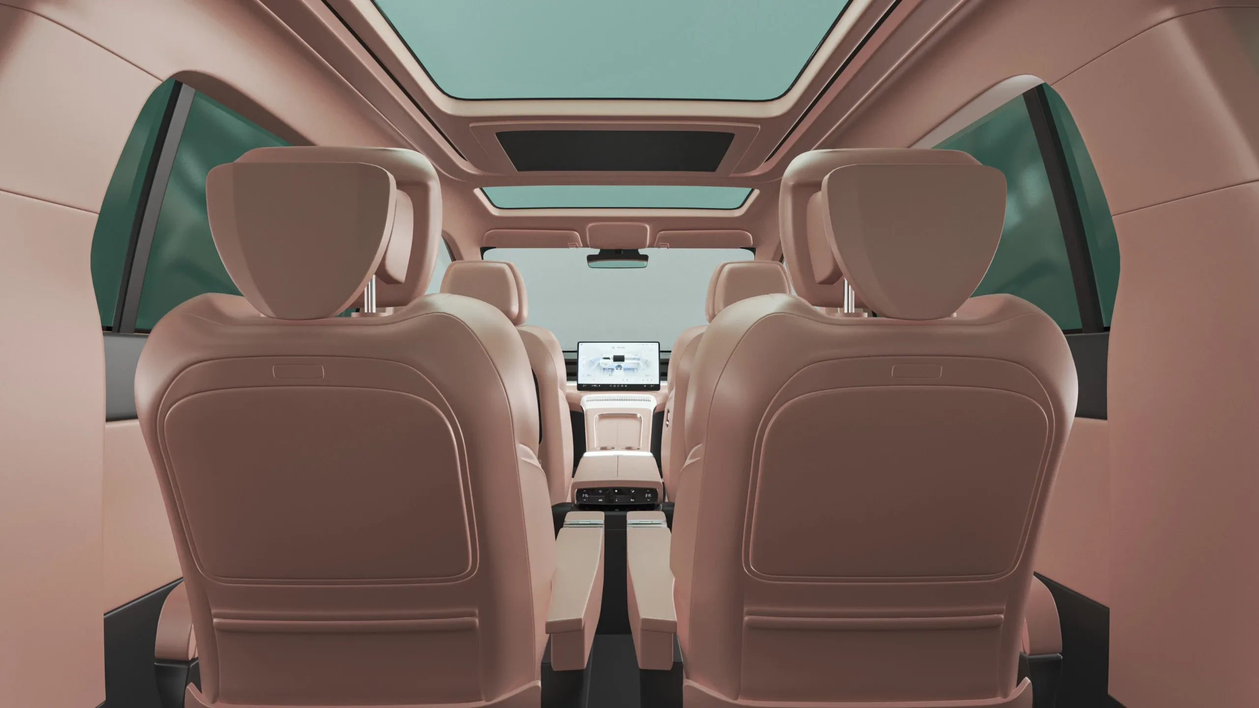 2024 Xpeng X9 With Interior 3D Model