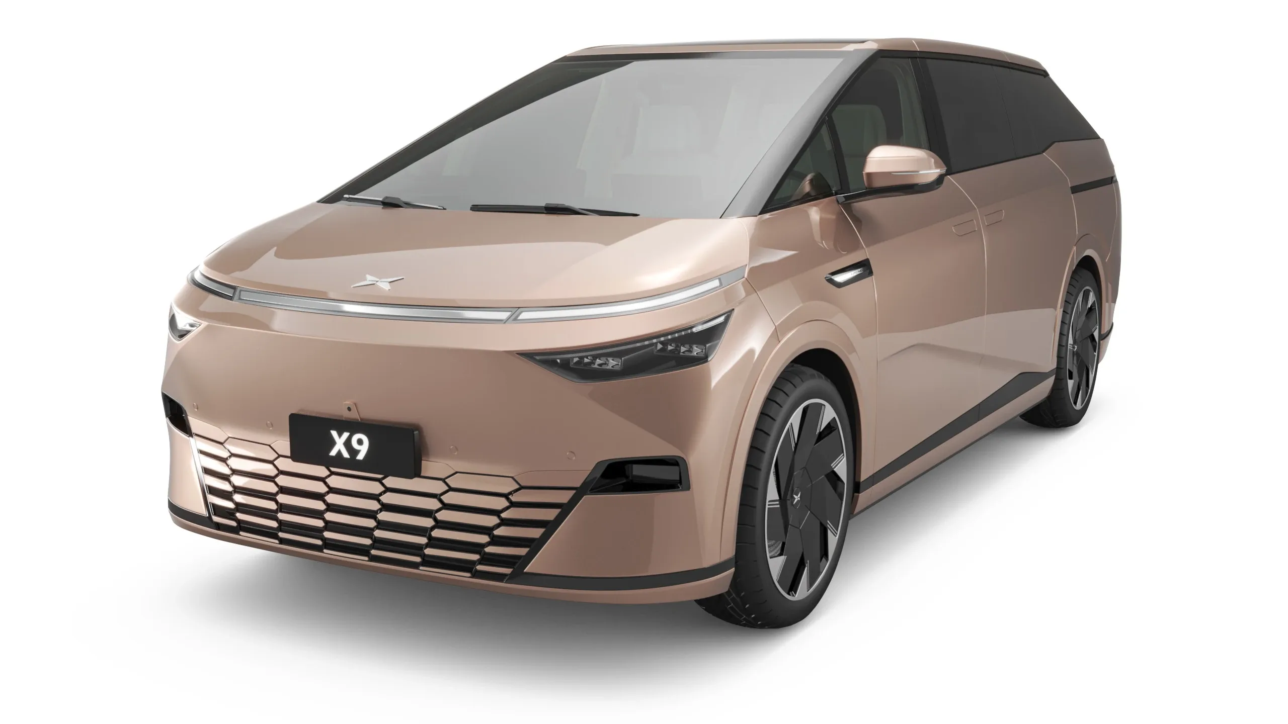 2024 Xpeng X9 With Interior 3D Model