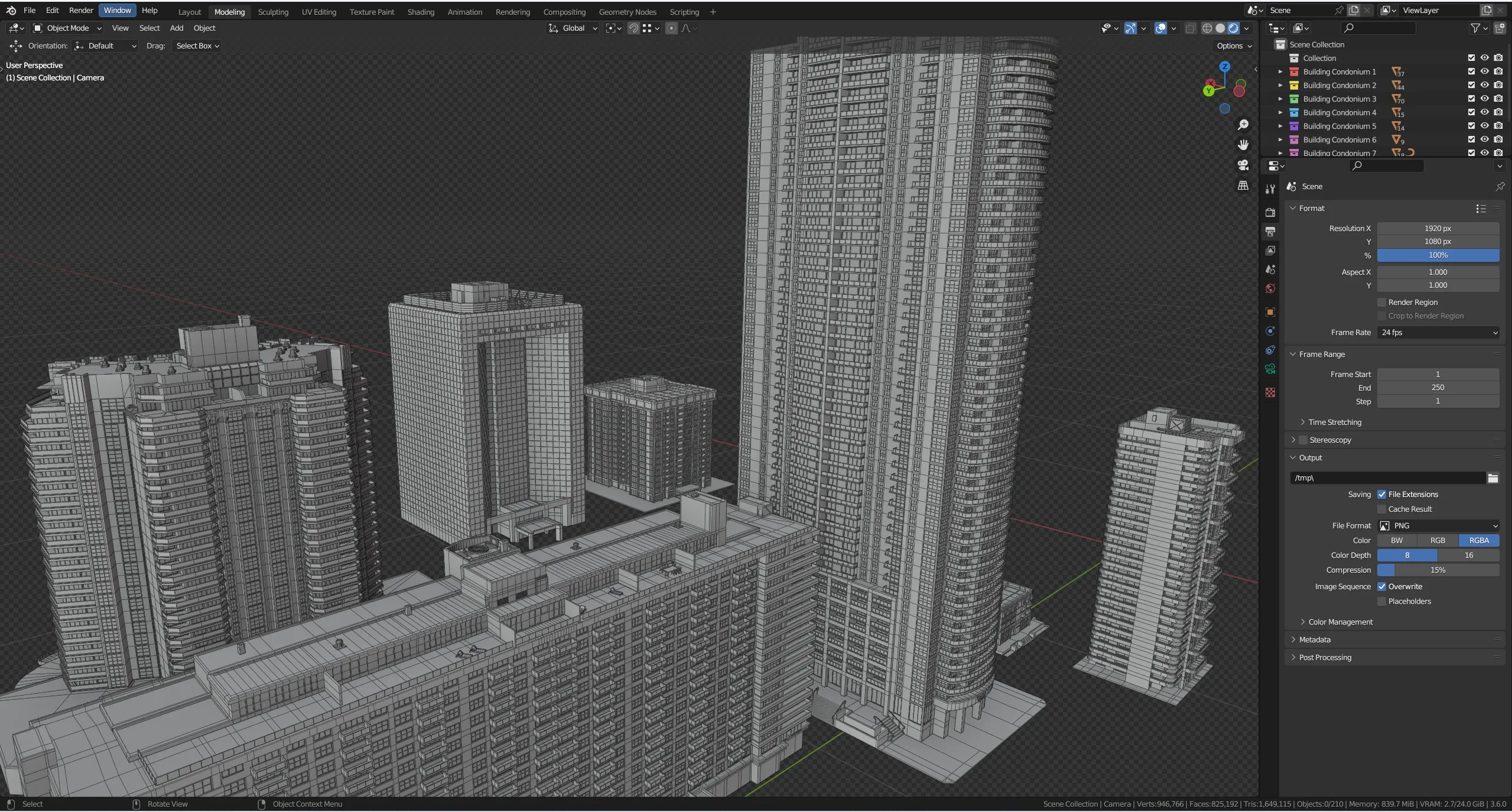 High Detailed MIAMI Building Model Pack + Rooftop equipment