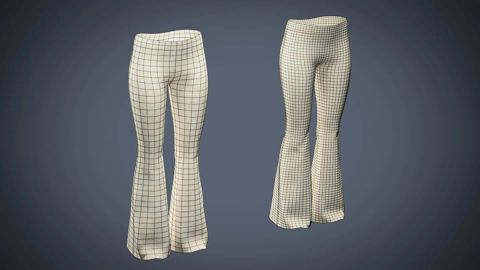 20 Game-Ready Low-Poly & Mid-Poly Pants Basemesh