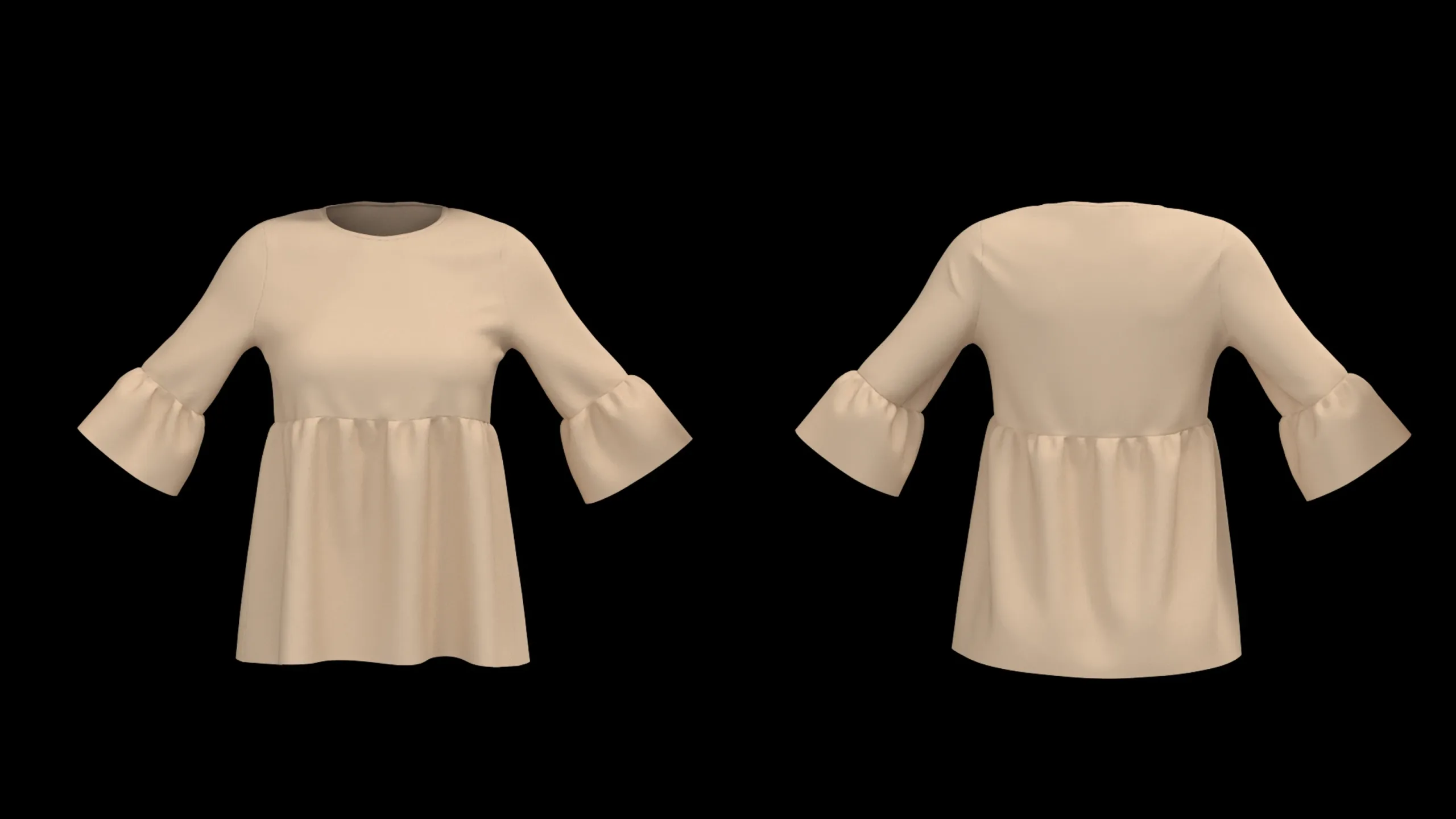 29 Different types of Women's Tops + Zprj +Obj + Fbx