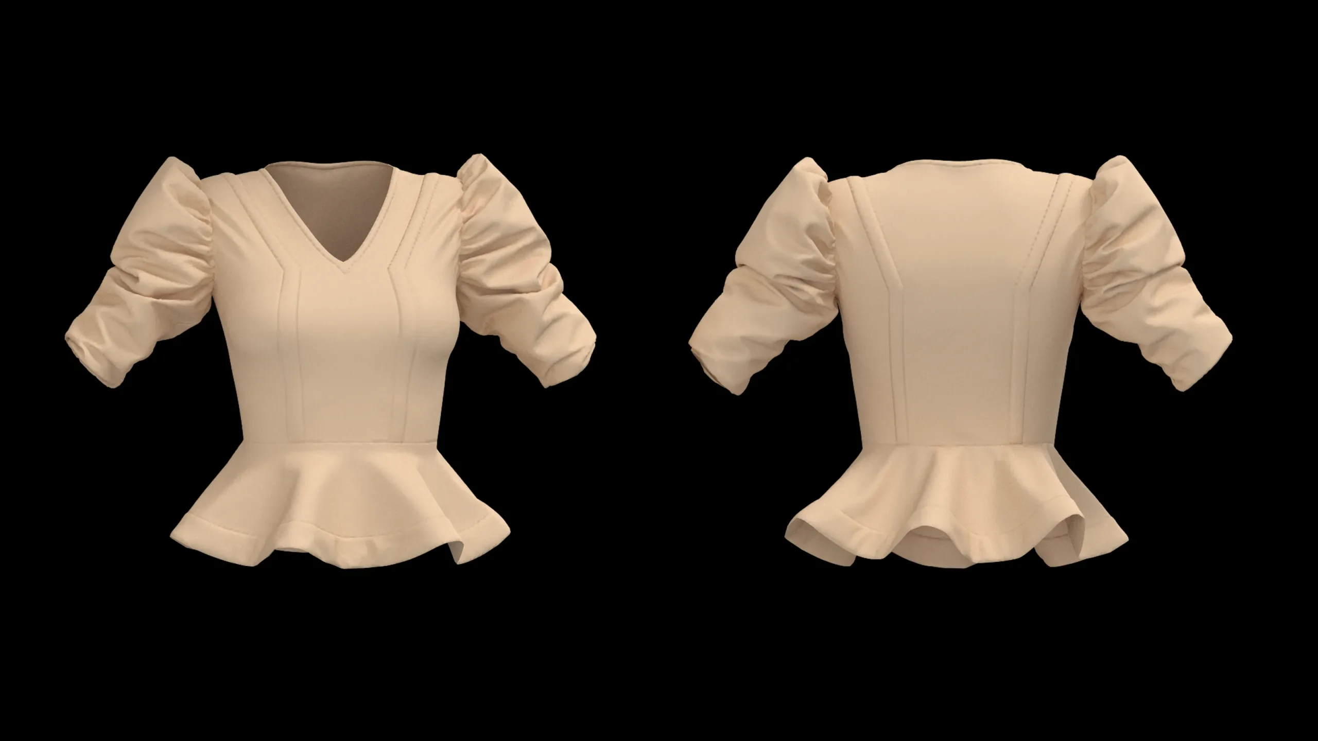 29 Different types of Women's Tops + Zprj +Obj + Fbx