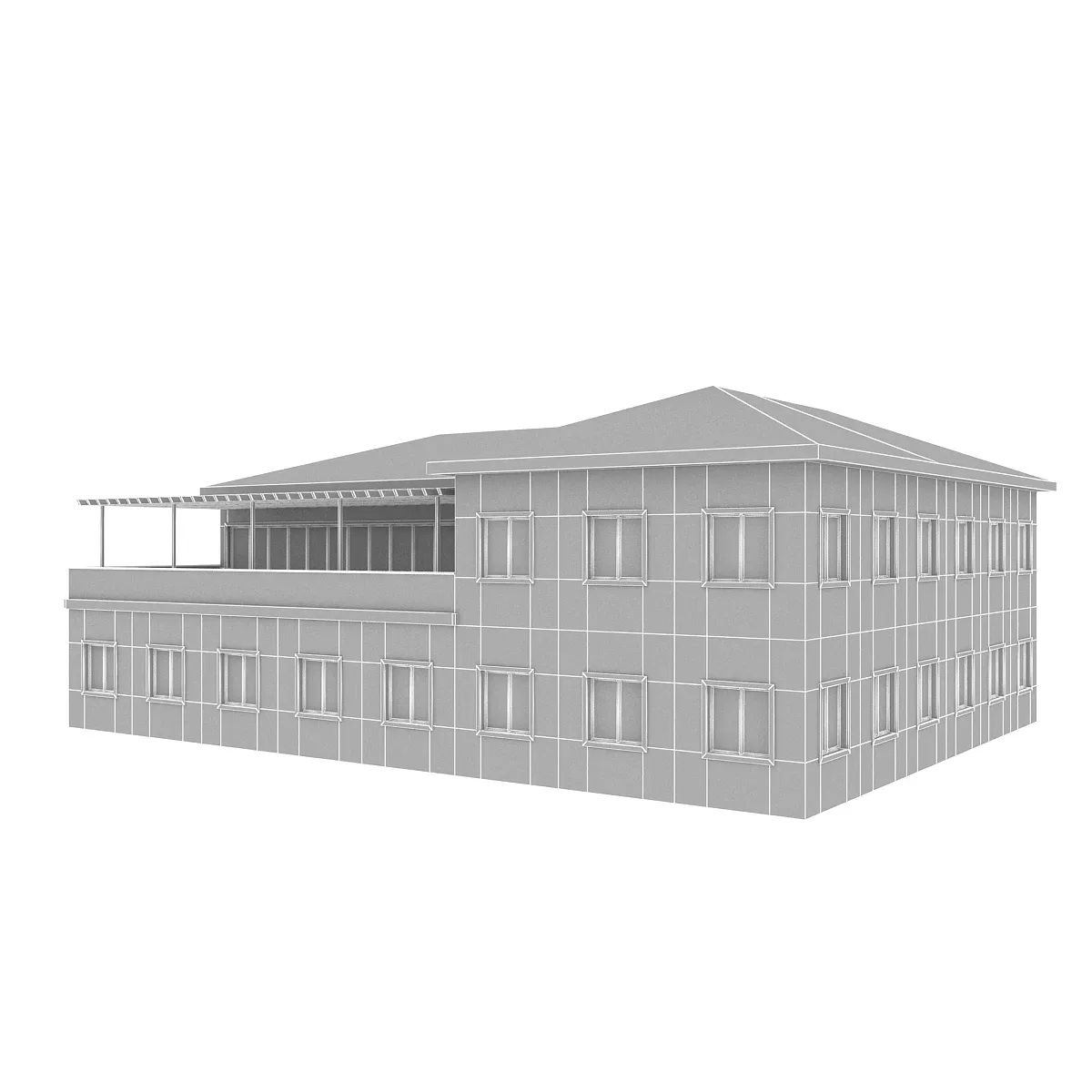 3D Modern Building 2 model