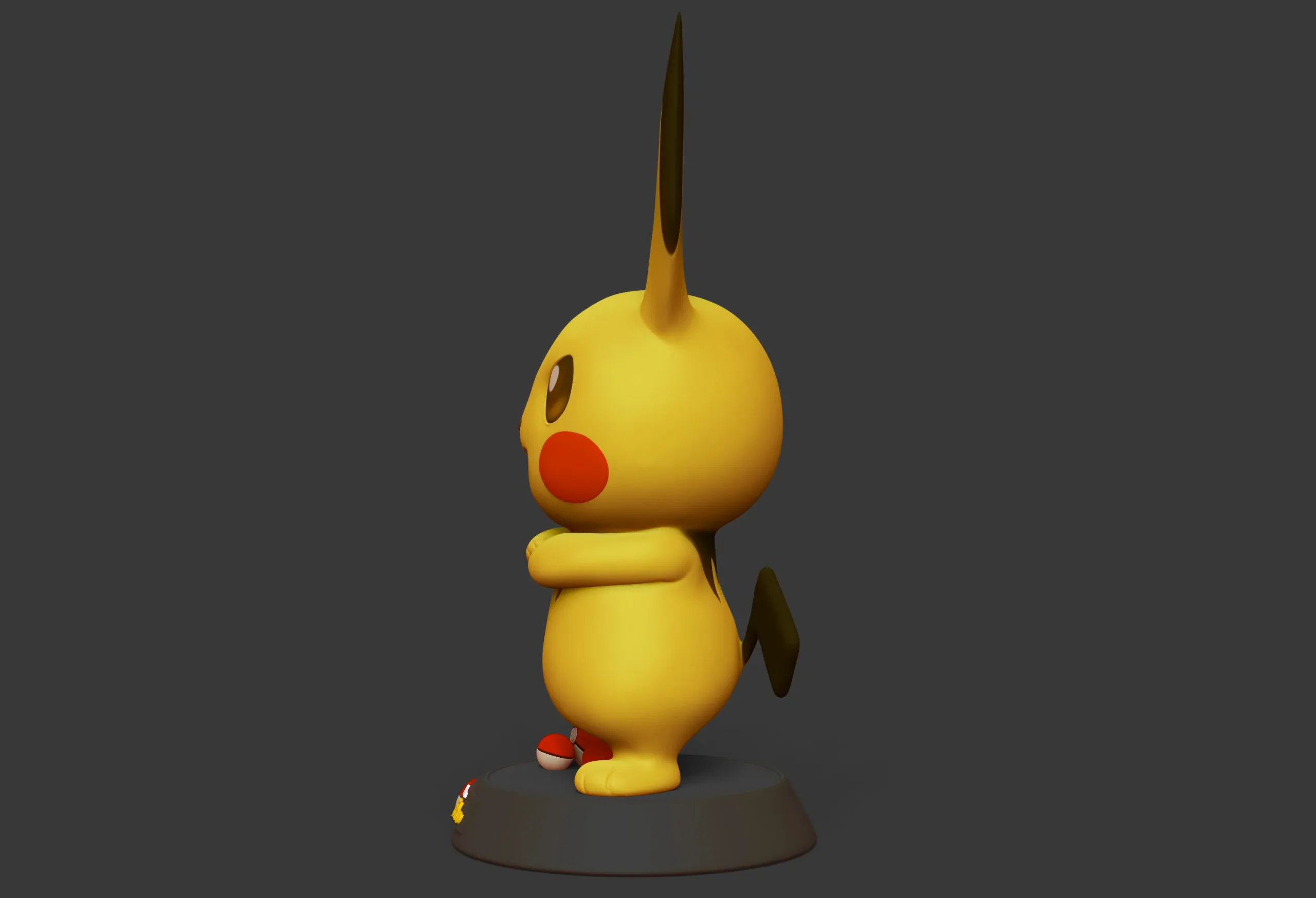 Pichu Pokemon 3D print STL file