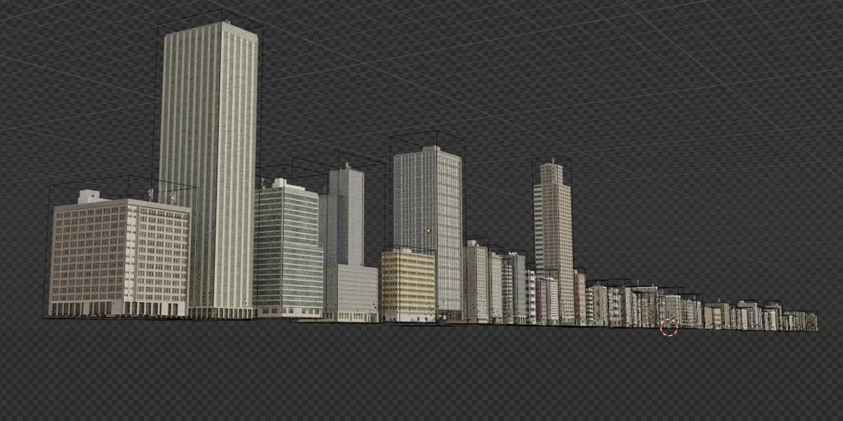 Blender Buildings Asset Pack - 212 Assets (50 Buildings + 162 Modular)