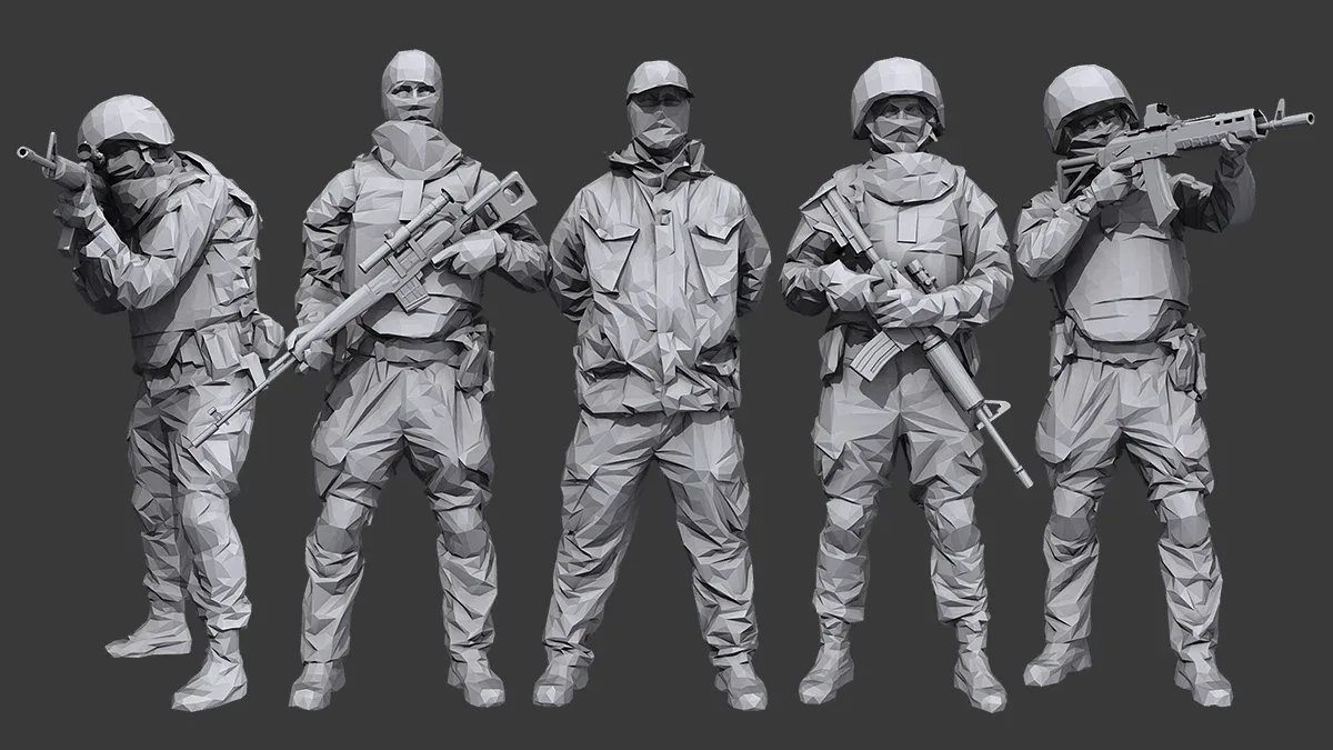 Lowpoly Special Forces Pack