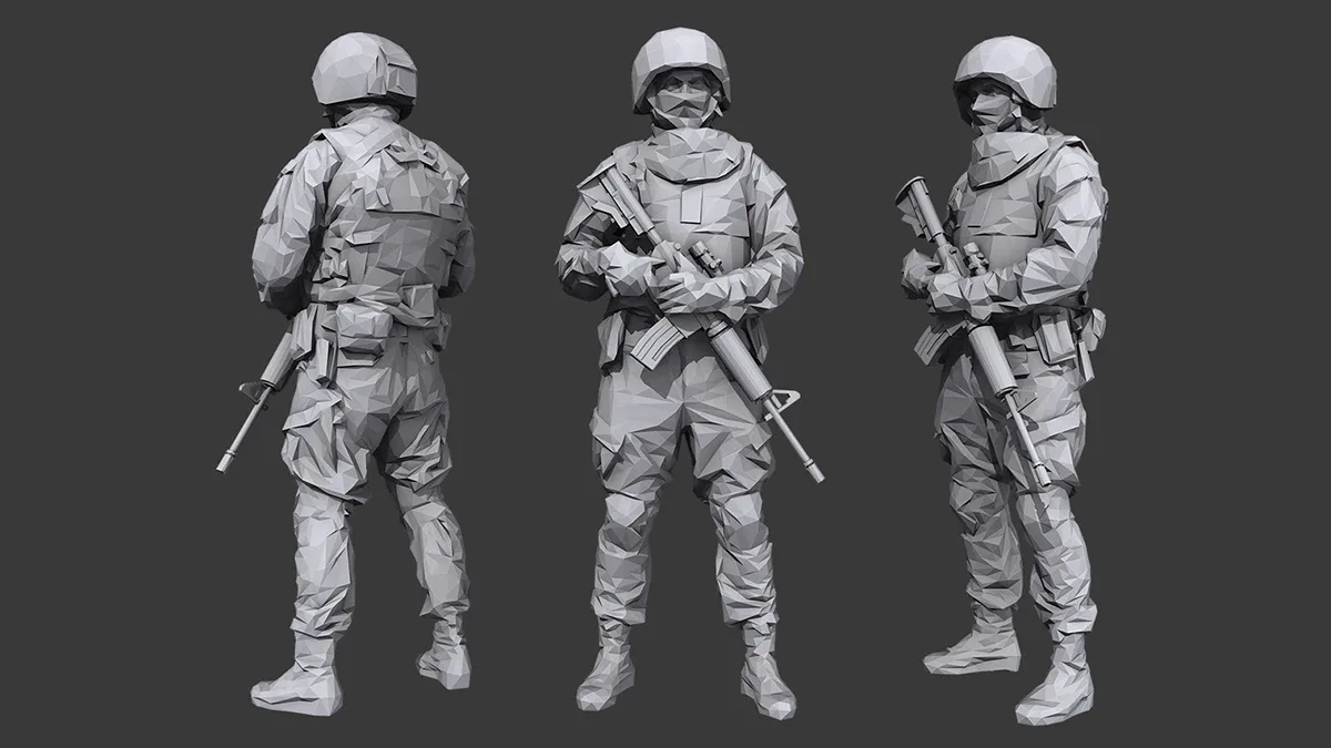 Lowpoly Special Forces Pack