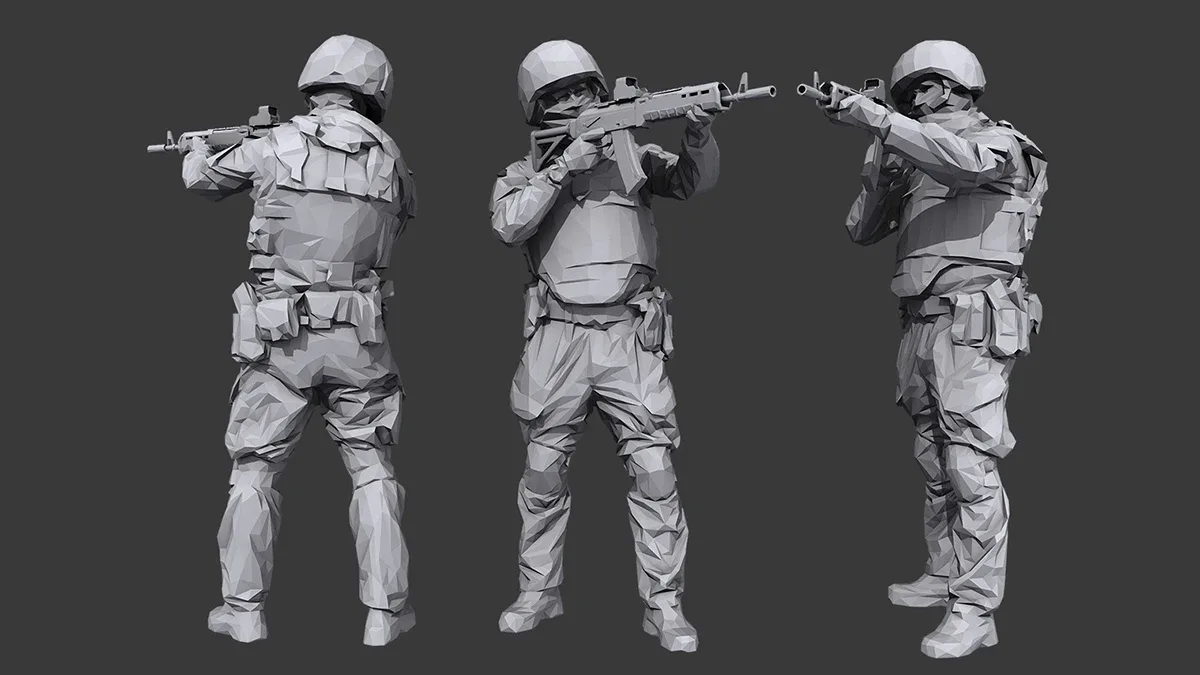 Lowpoly Special Forces Pack