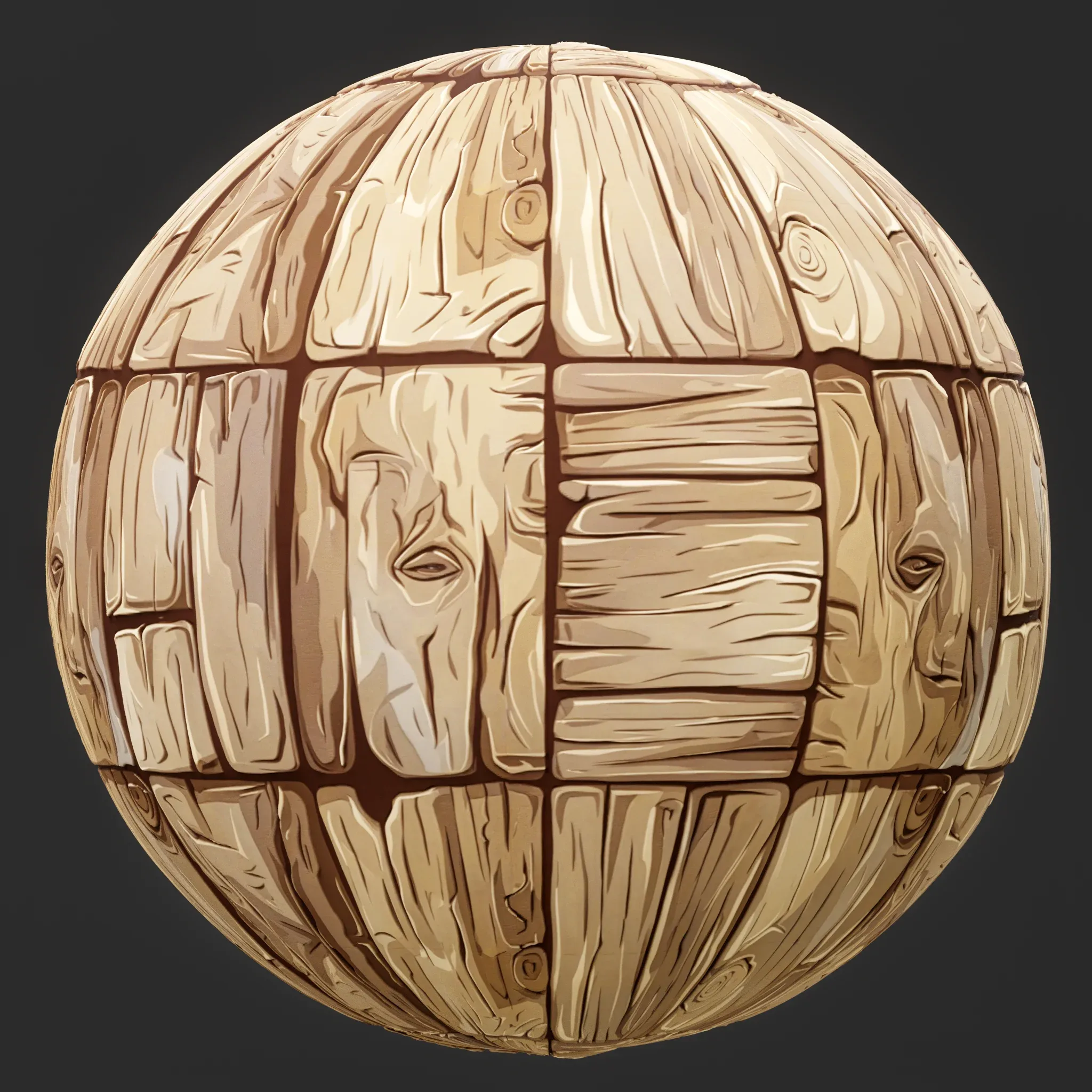 Stylized Wood Seamless Texture