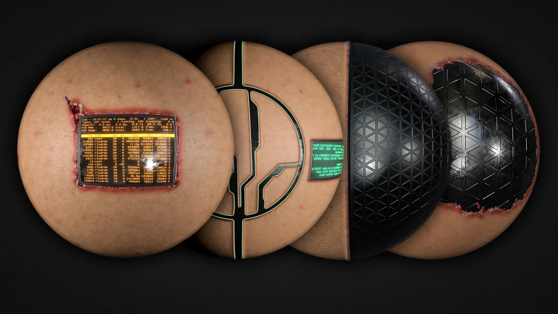 Cyberpunk Skin Brush Smart Material For Substance Painter