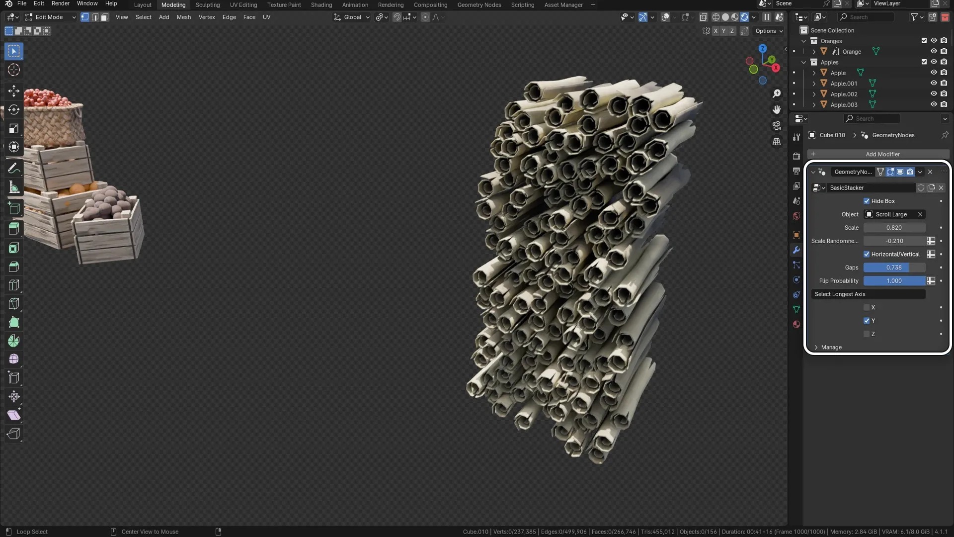 Blender 4 Geo Stacker