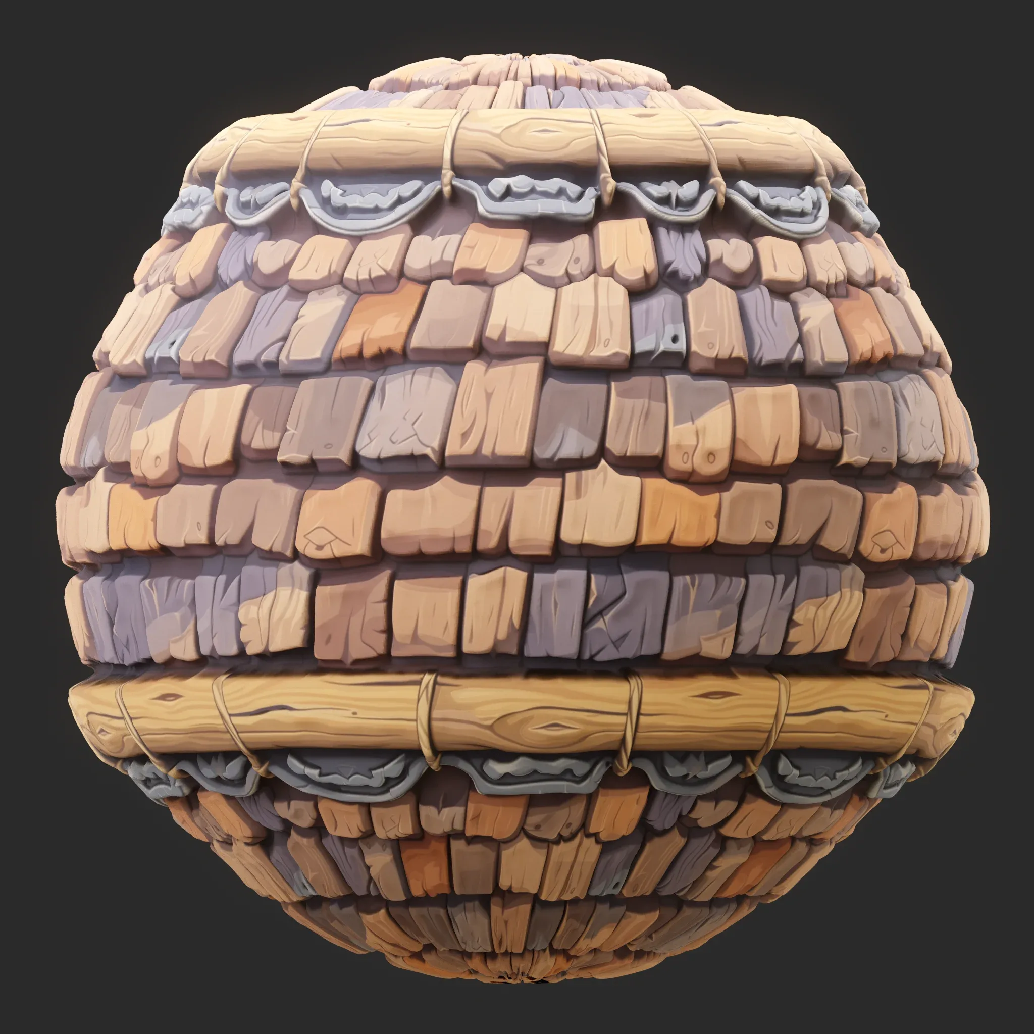 Stylized Roof Seamless Texture