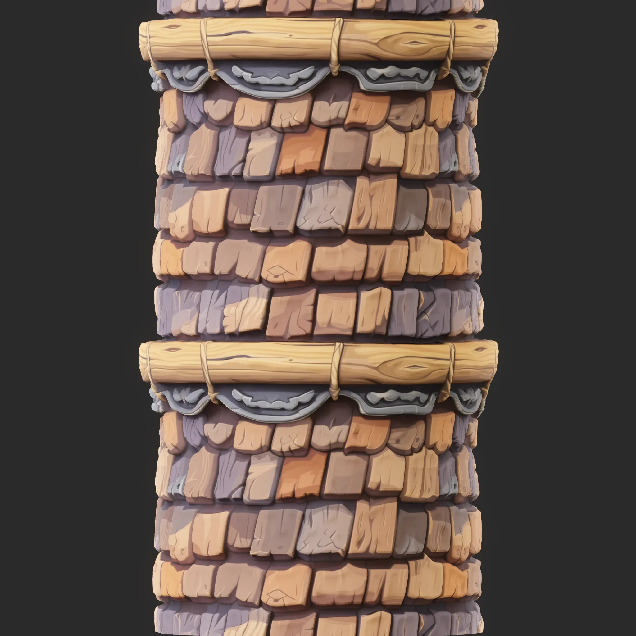 Stylized Roof Seamless Texture