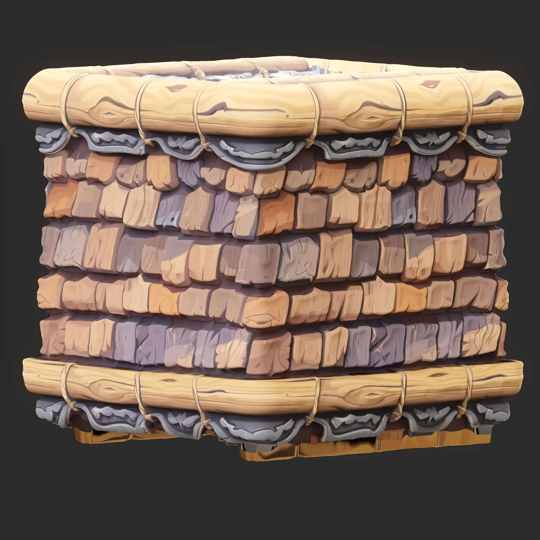 Stylized Roof Seamless Texture