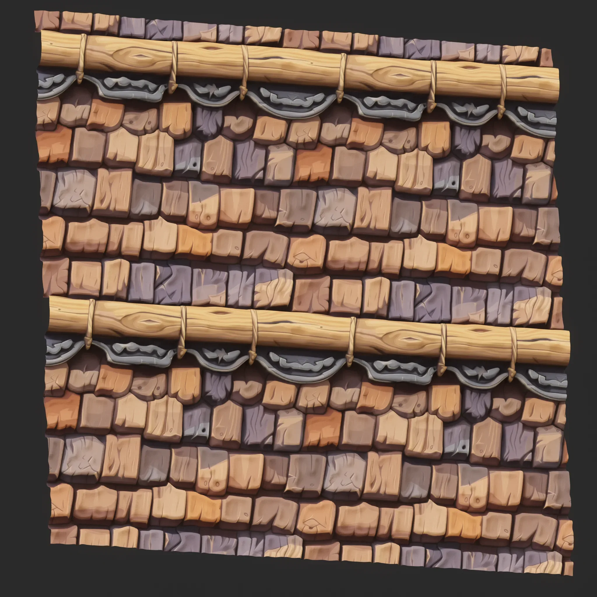 Stylized Roof Seamless Texture