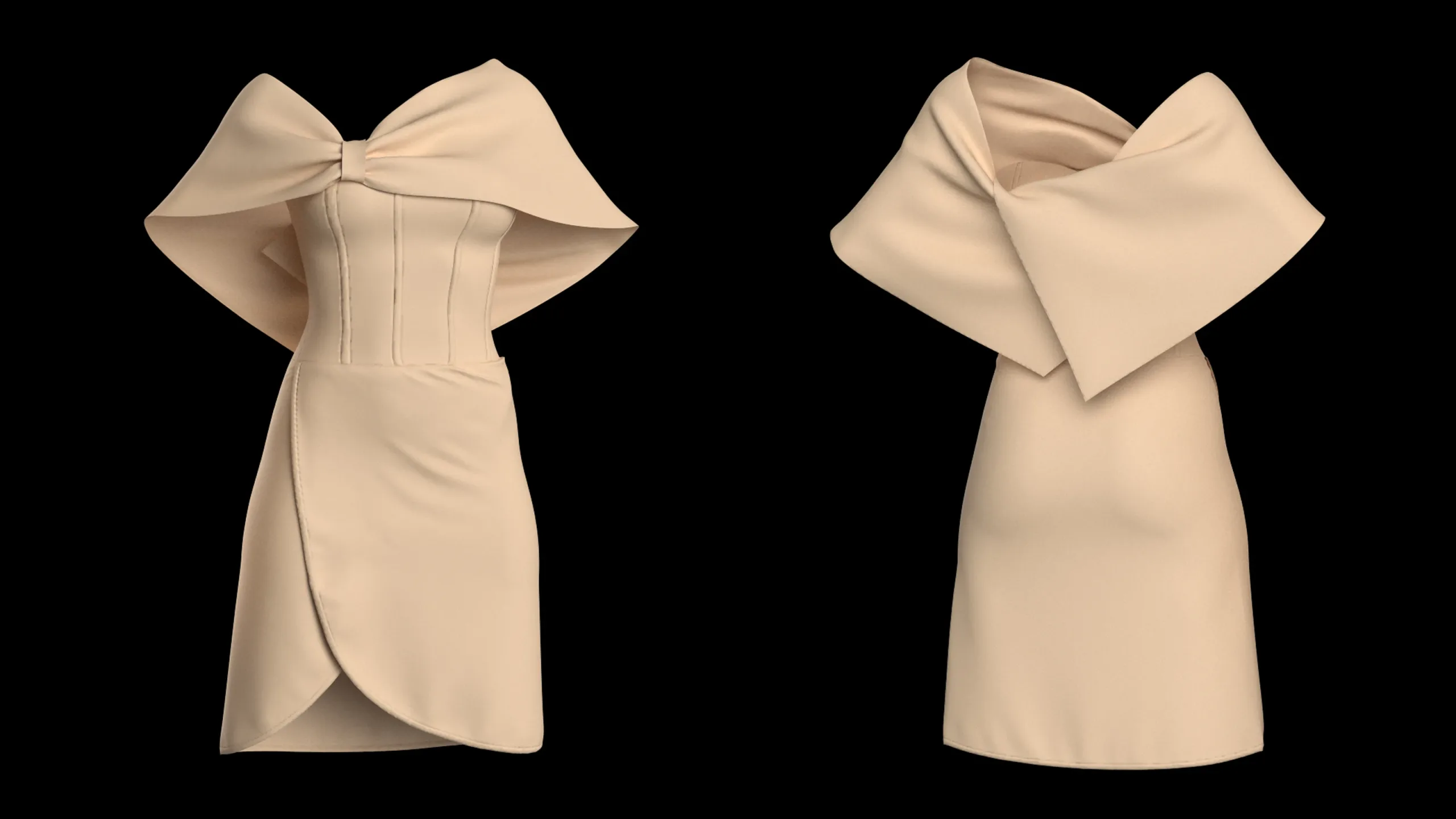 10 Women's Dress (vol5) + Zprj +Obj + Fbx