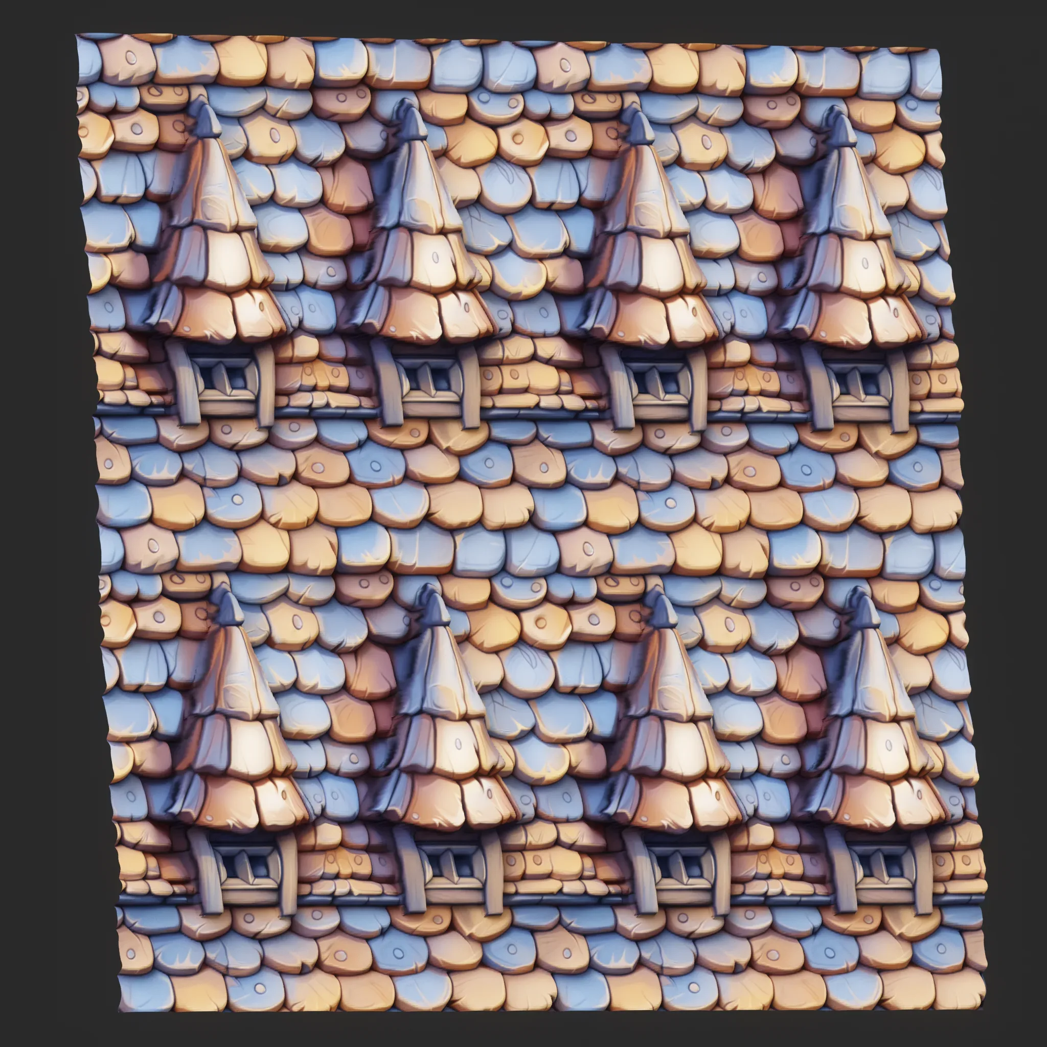 Stylized Roof Seamless Texture