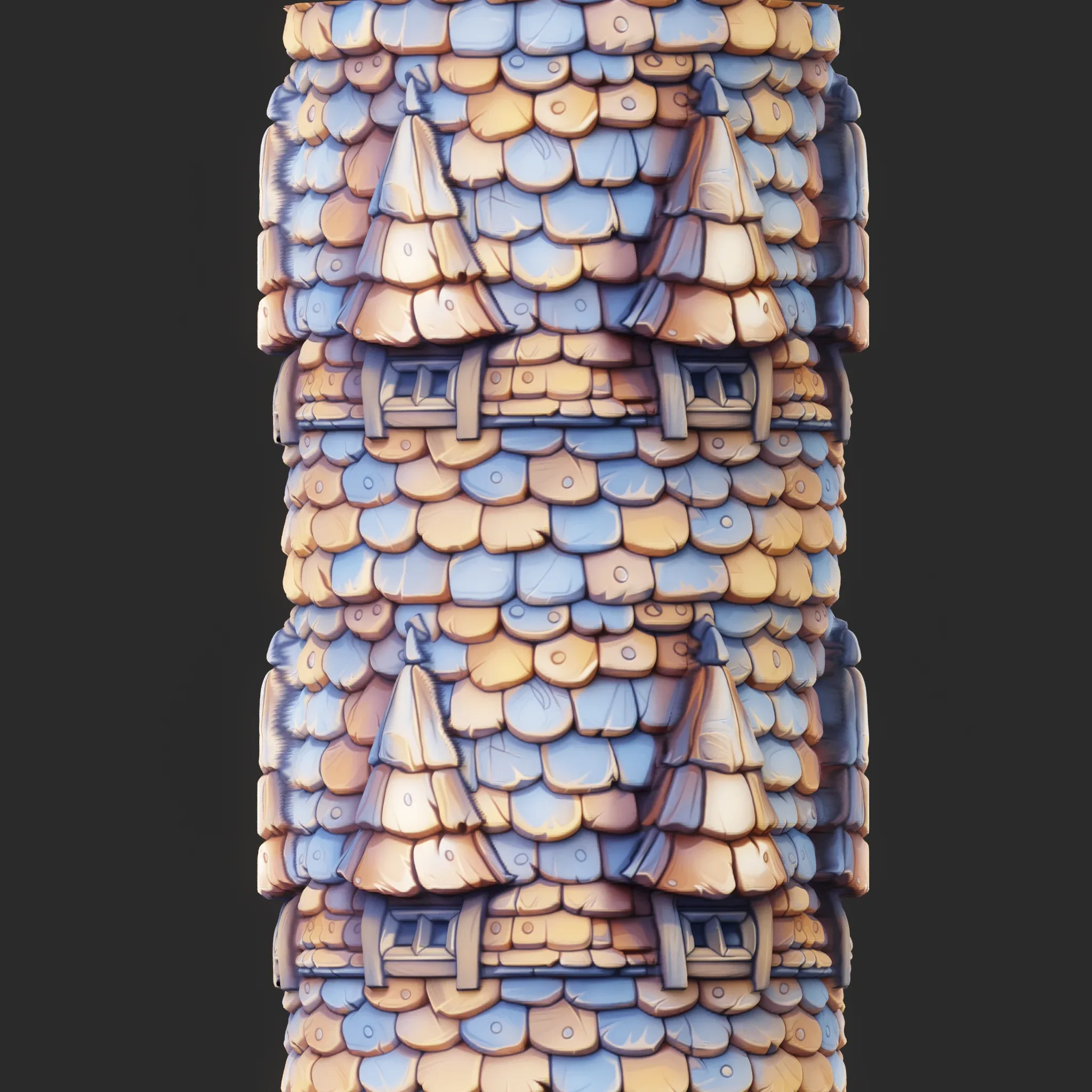 Stylized Roof Seamless Texture