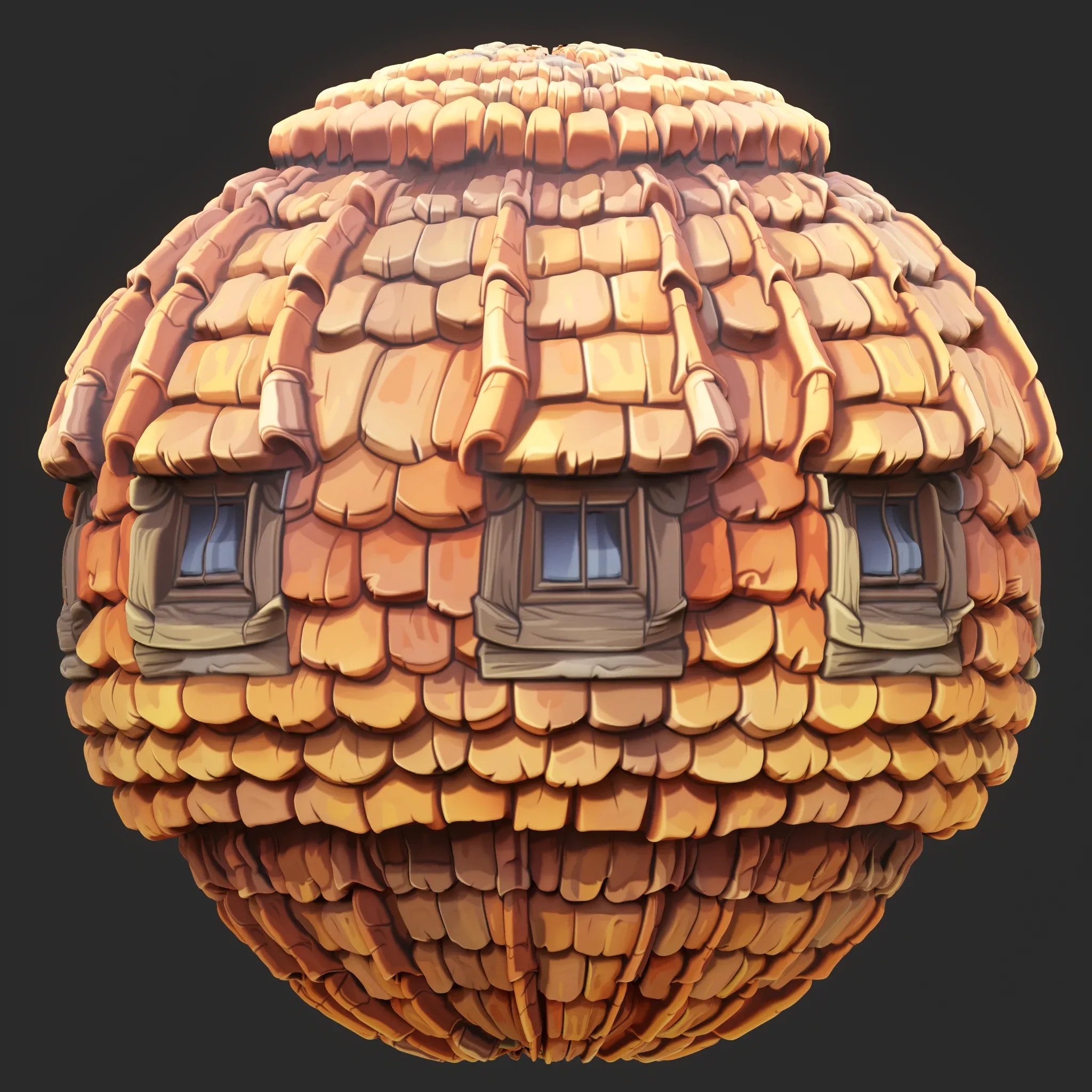 Stylized Roof Seamless Texture