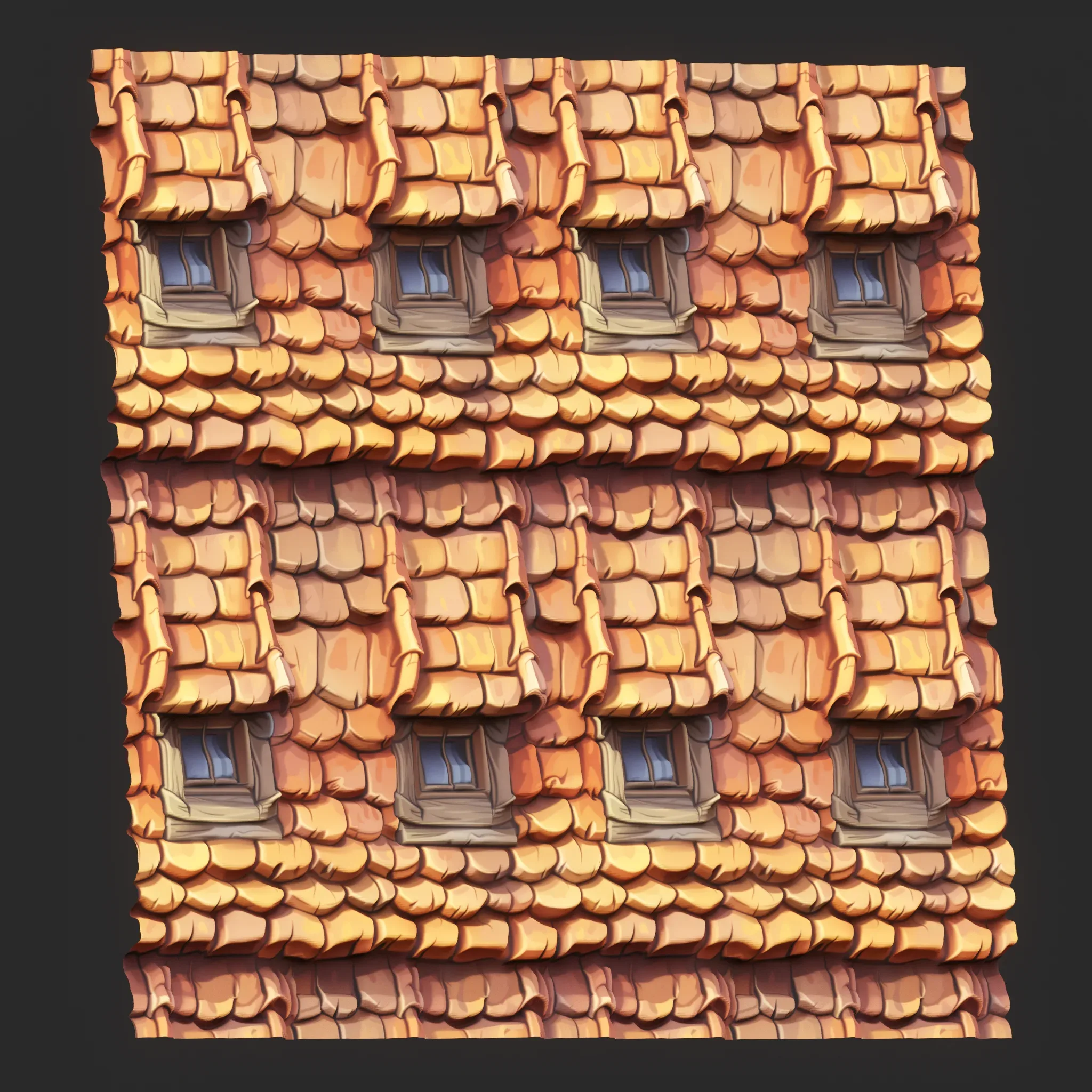 Stylized Roof Seamless Texture