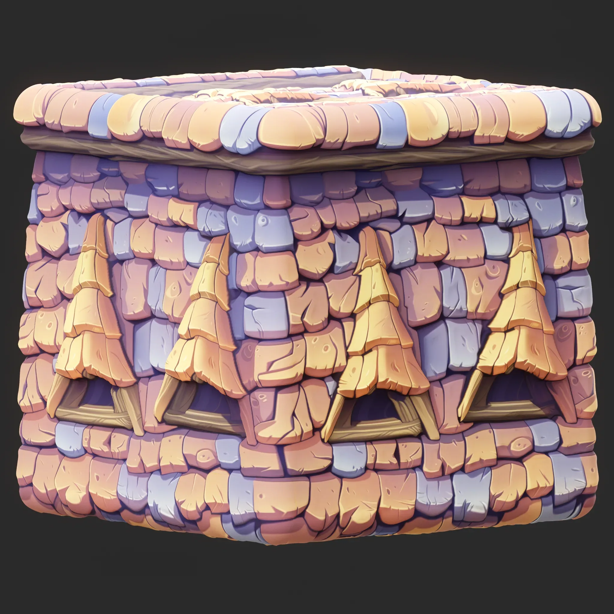 Stylized Roof Seamless Texture