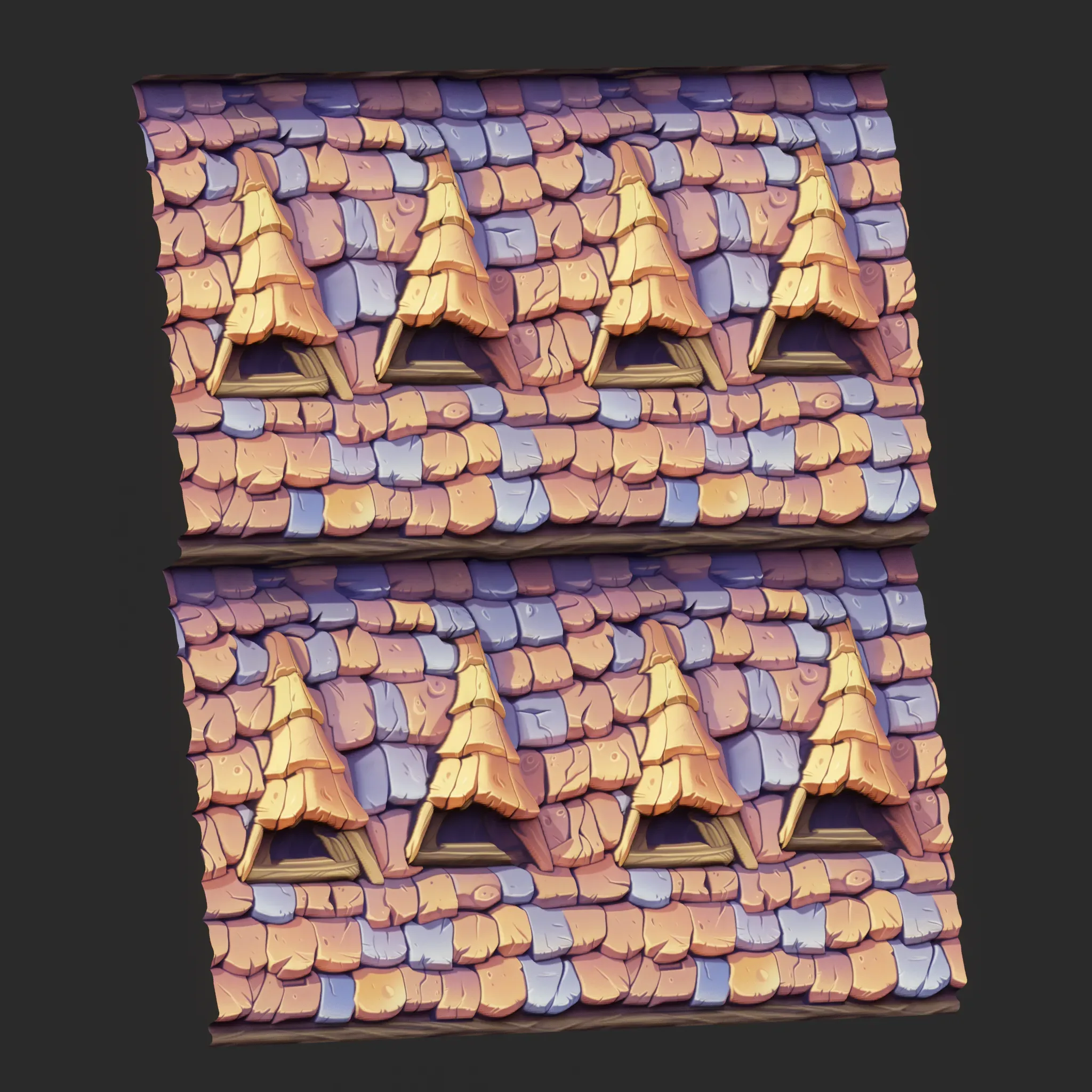 Stylized Roof Seamless Texture