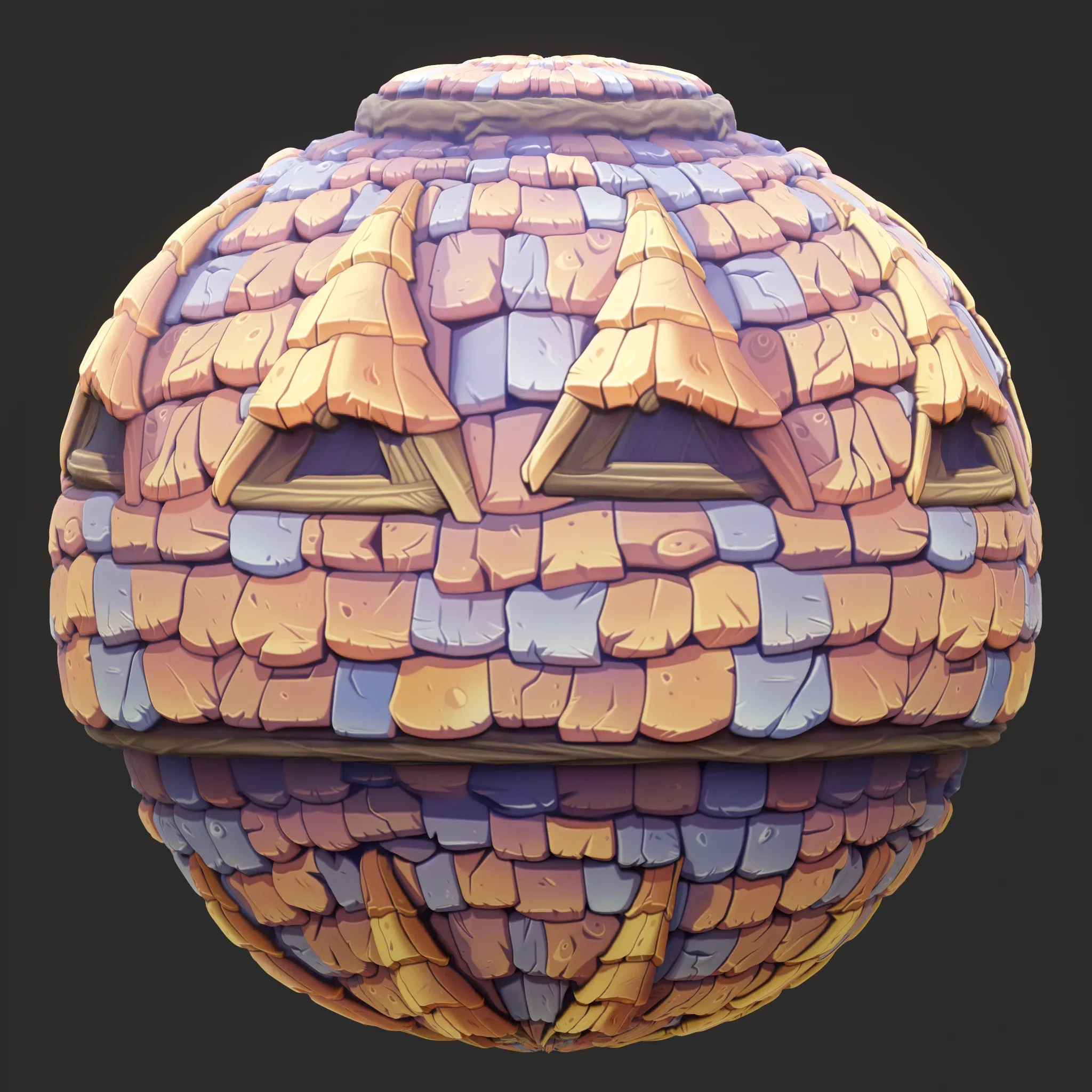 Stylized Roof Seamless Texture