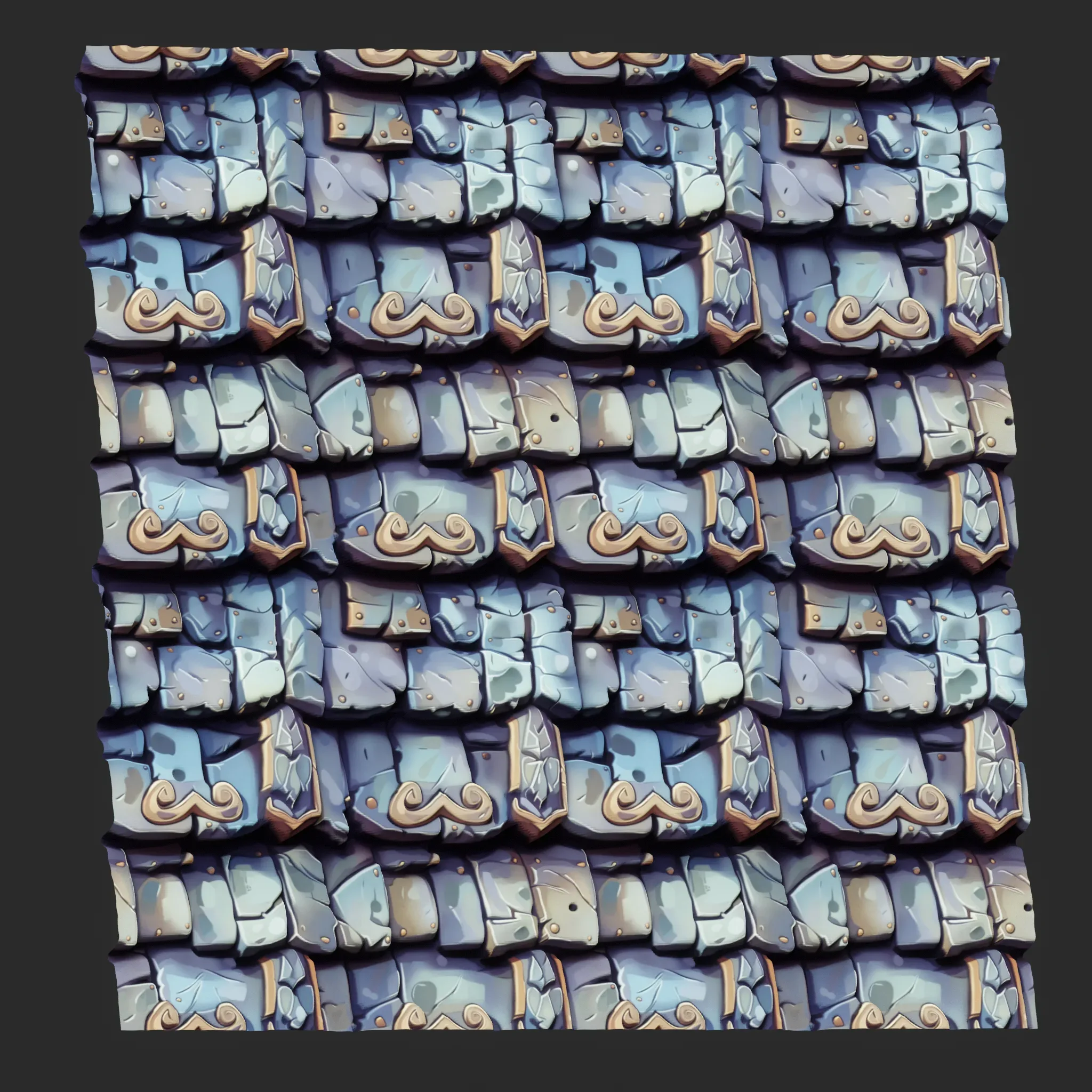 Stylized Roof Seamless Texture