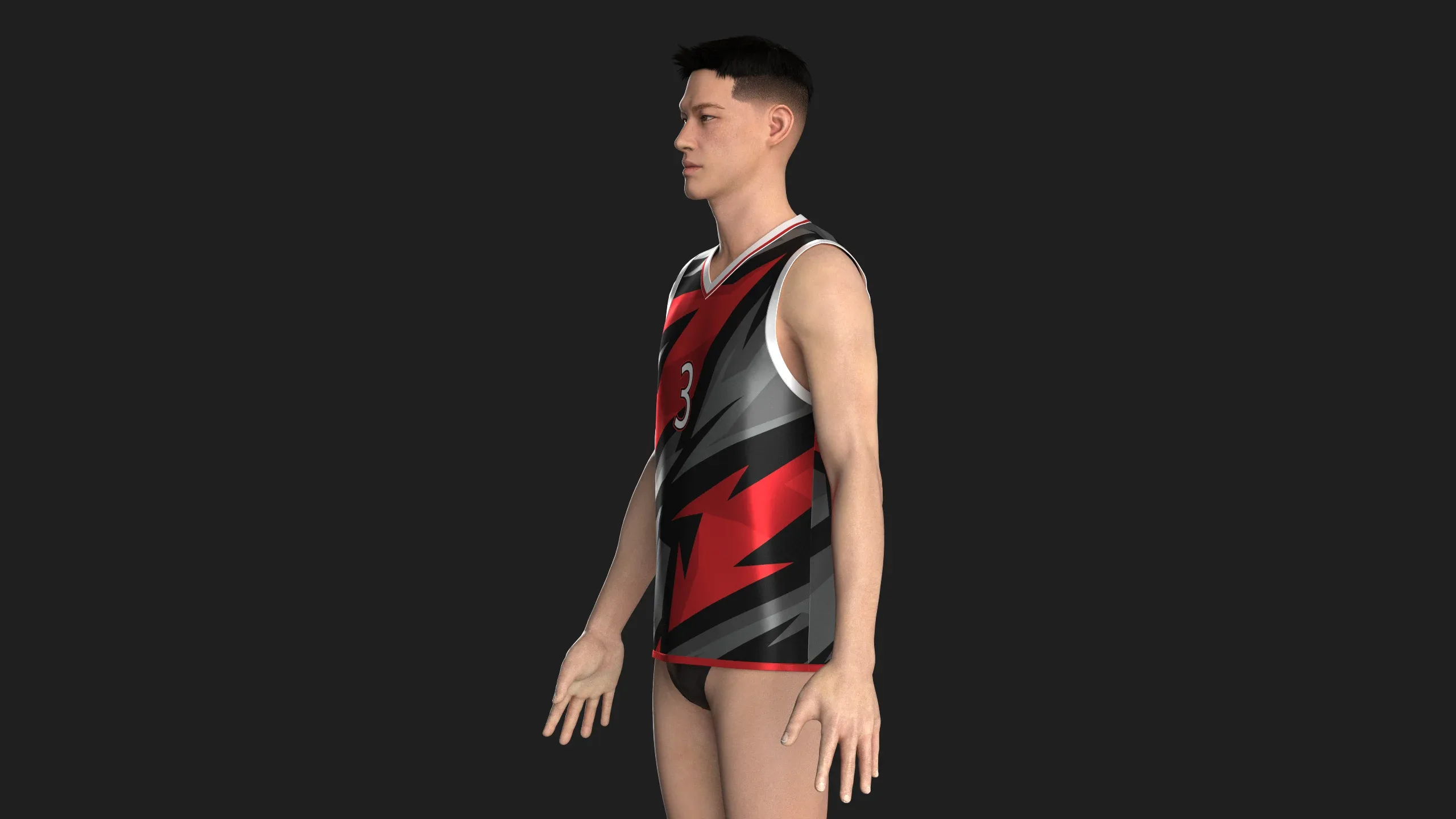 Basketball Jersey Player 03 | Marvelous / Clo3d / obj / fbx