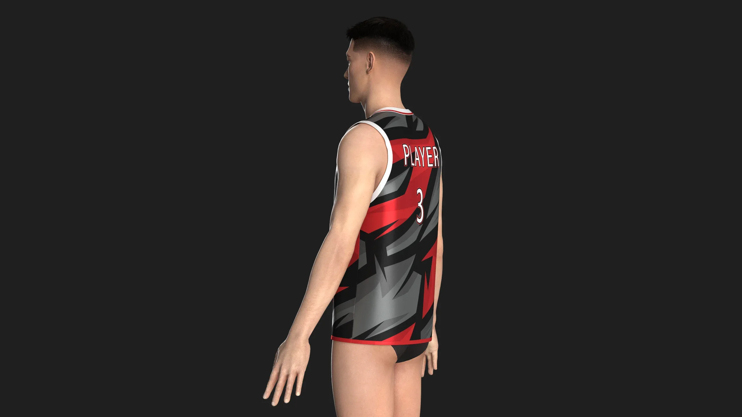 Basketball Jersey Player 03 | Marvelous / Clo3d / obj / fbx