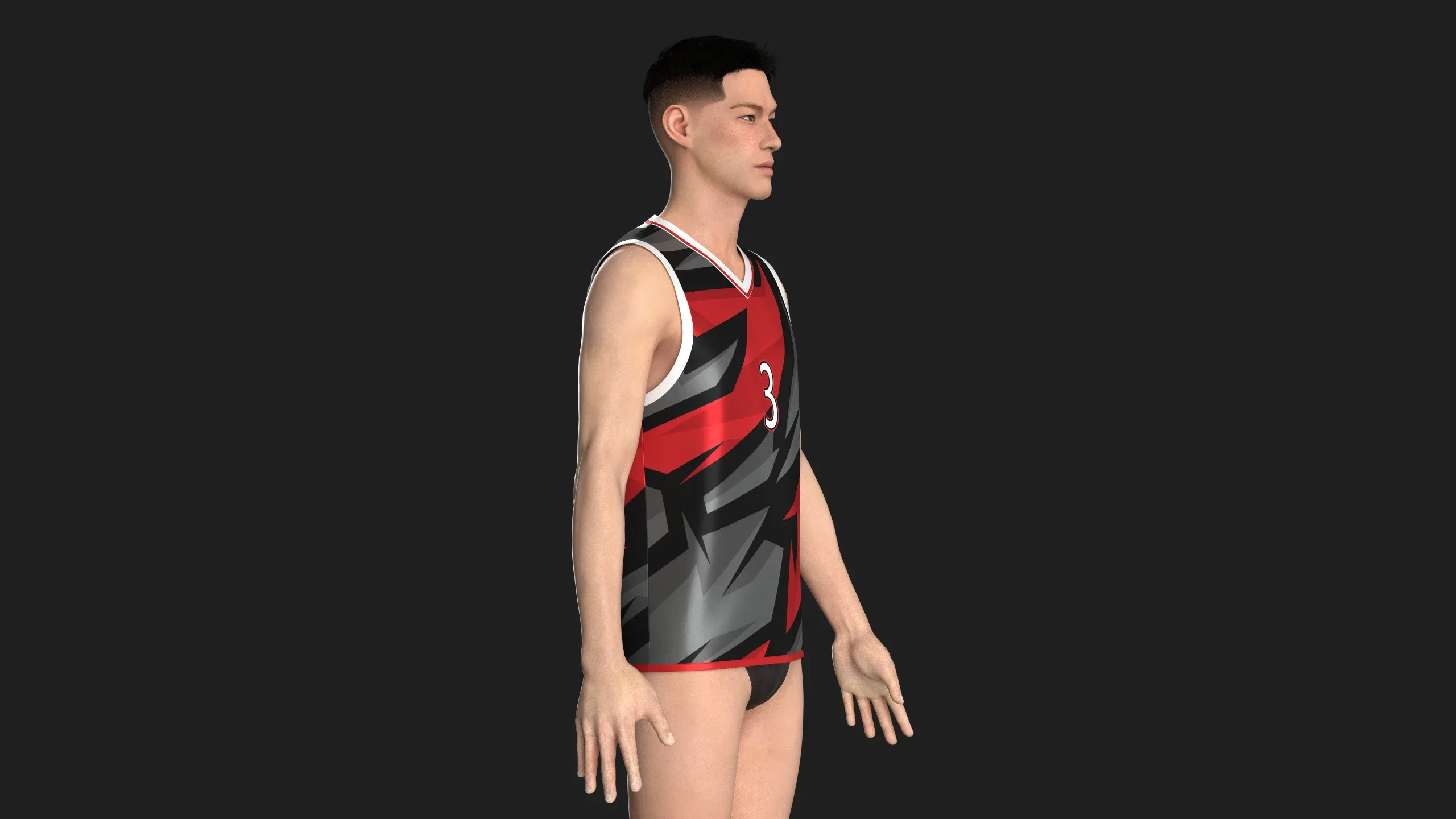 Basketball Jersey Player 03 | Marvelous / Clo3d / obj / fbx