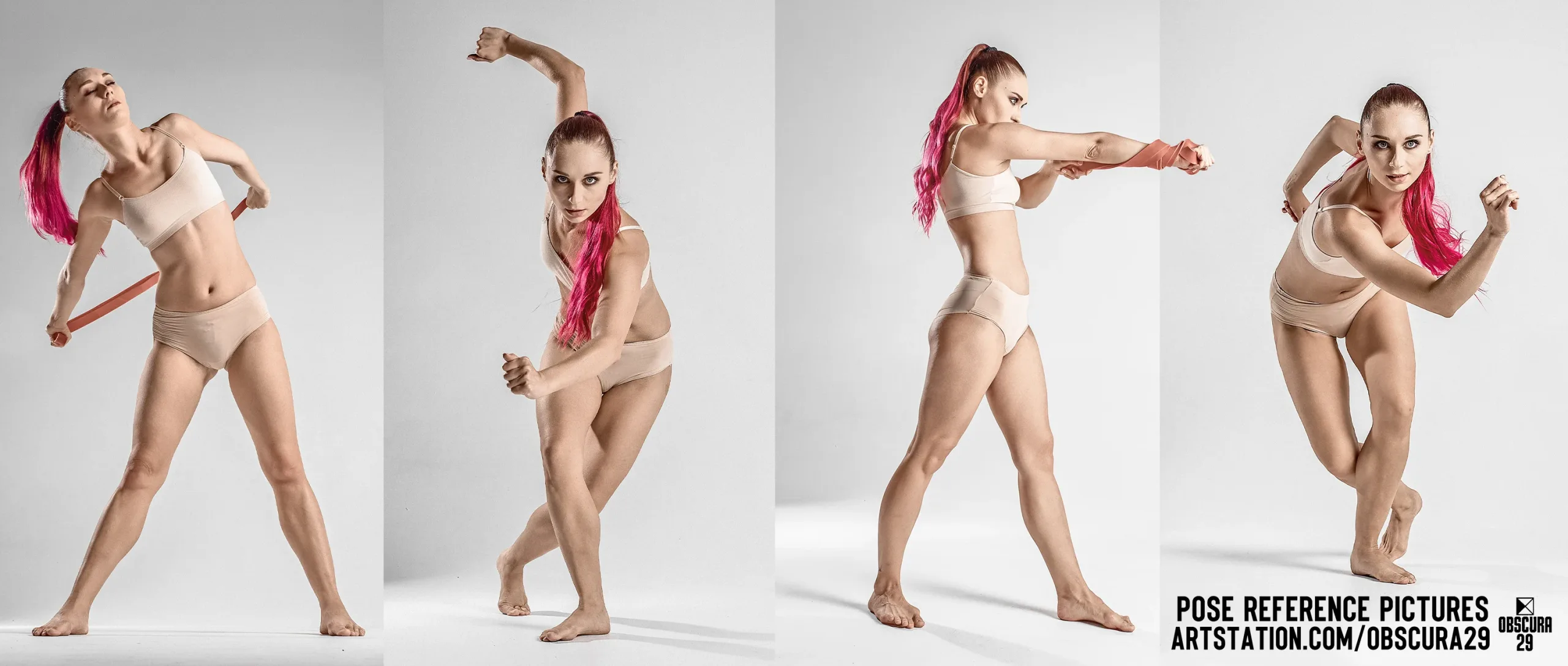 1190 Athletic Female and Male Poses Reference Pictures