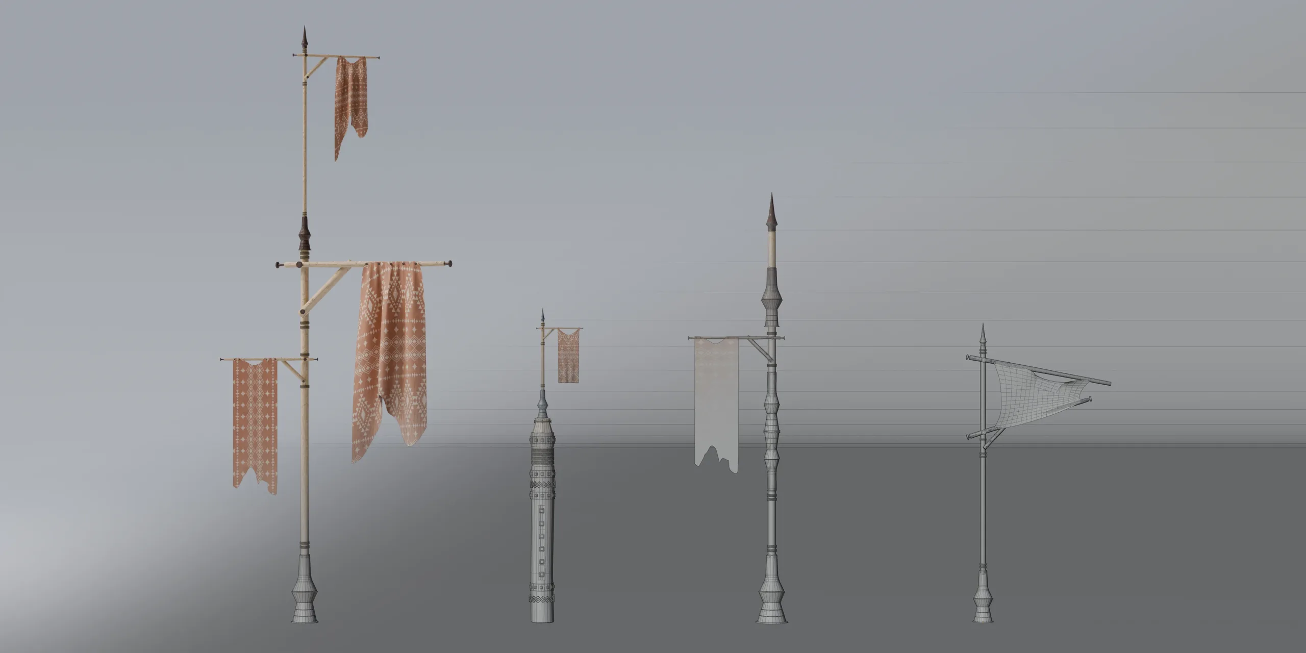 Outpost - Medieval Military Buildings And Environment 3D Asset Kitbash Pack Blender