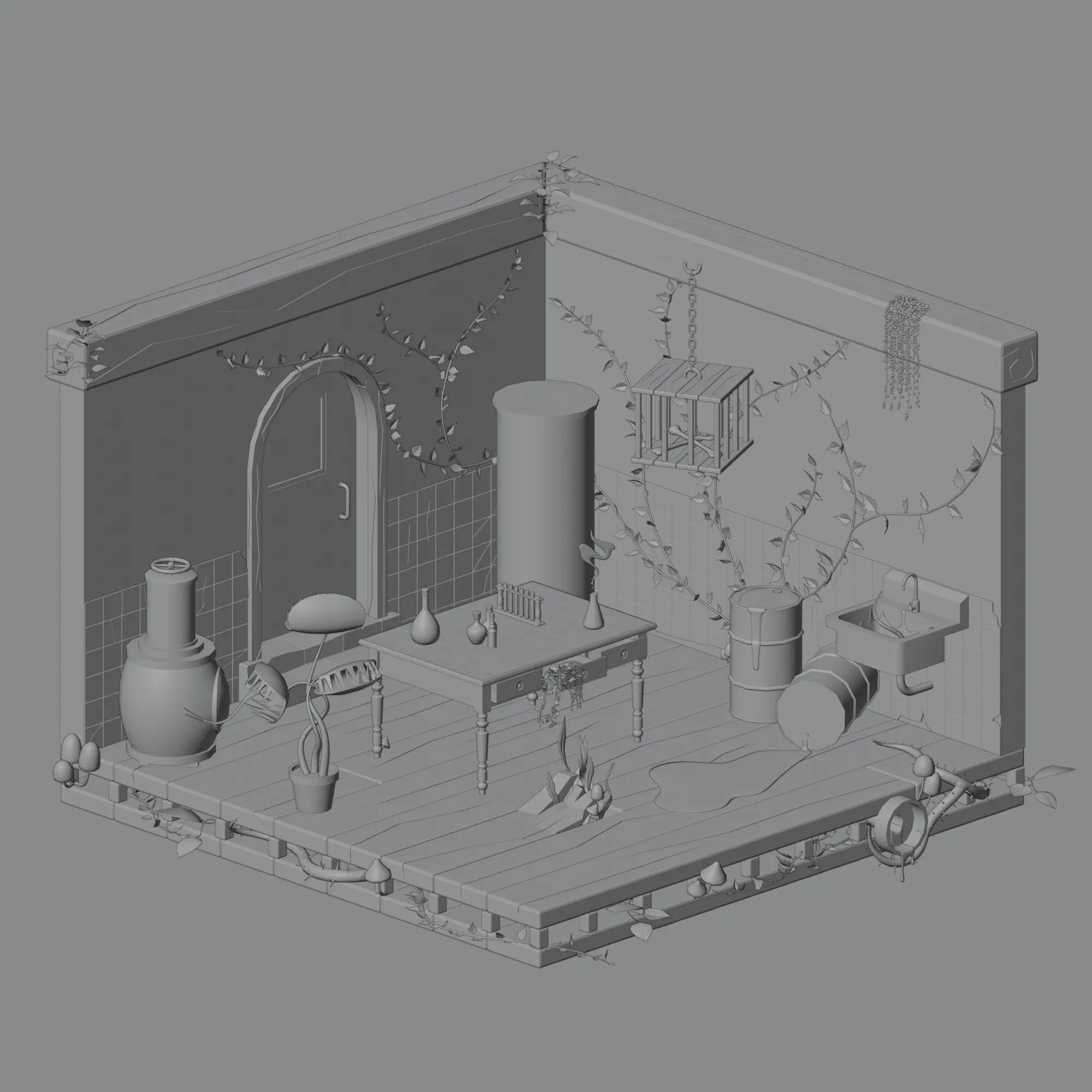 Abandoned laboratory