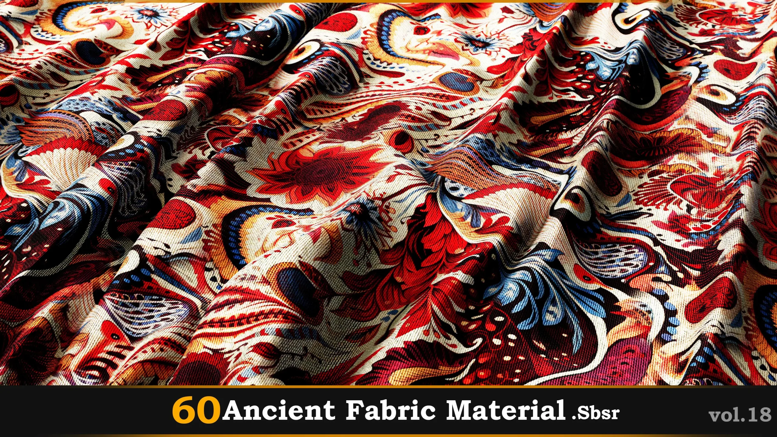 60 Ancient Fabric Material_Sbsar Vol.18