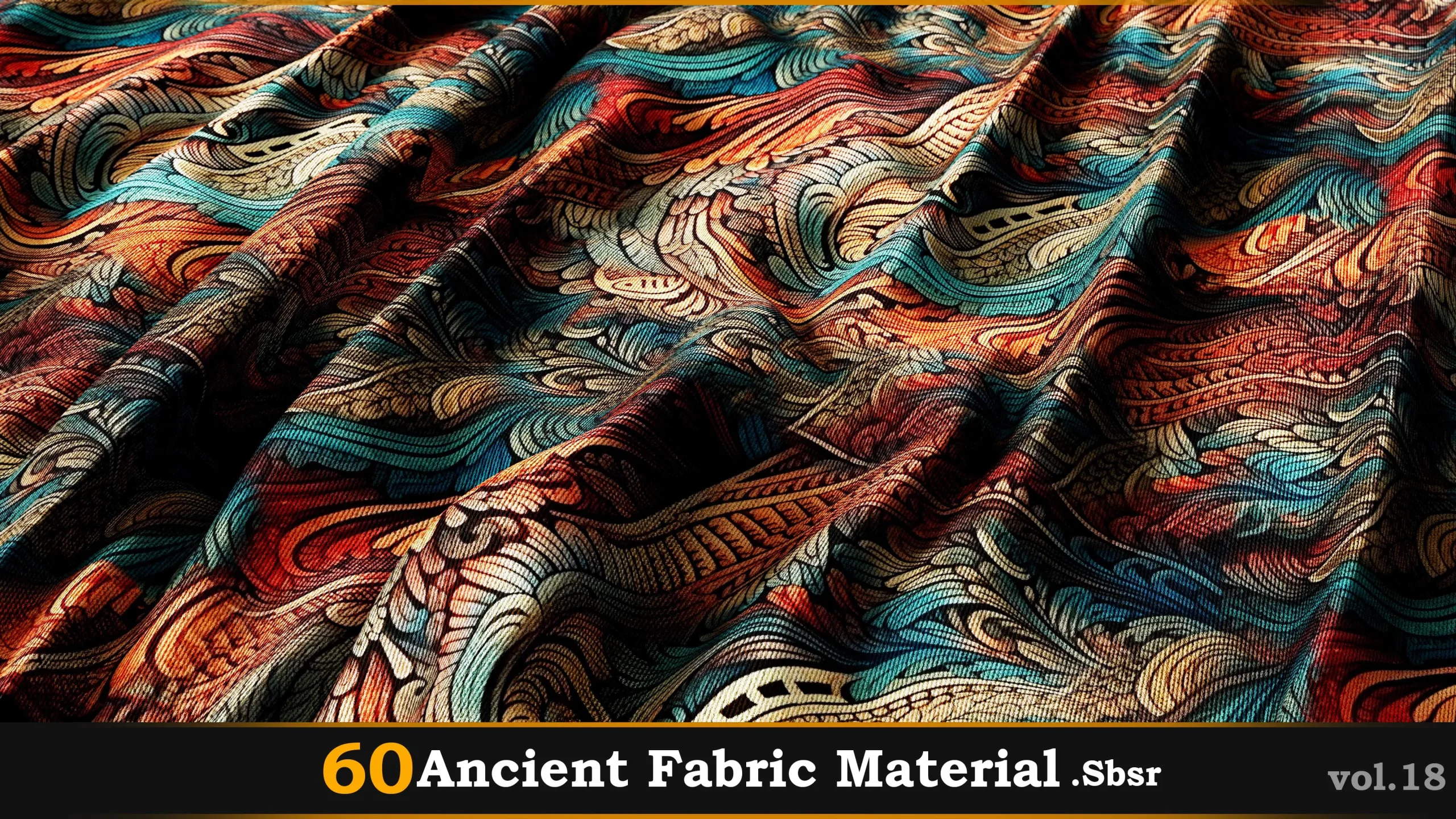 60 Ancient Fabric Material_Sbsar Vol.18