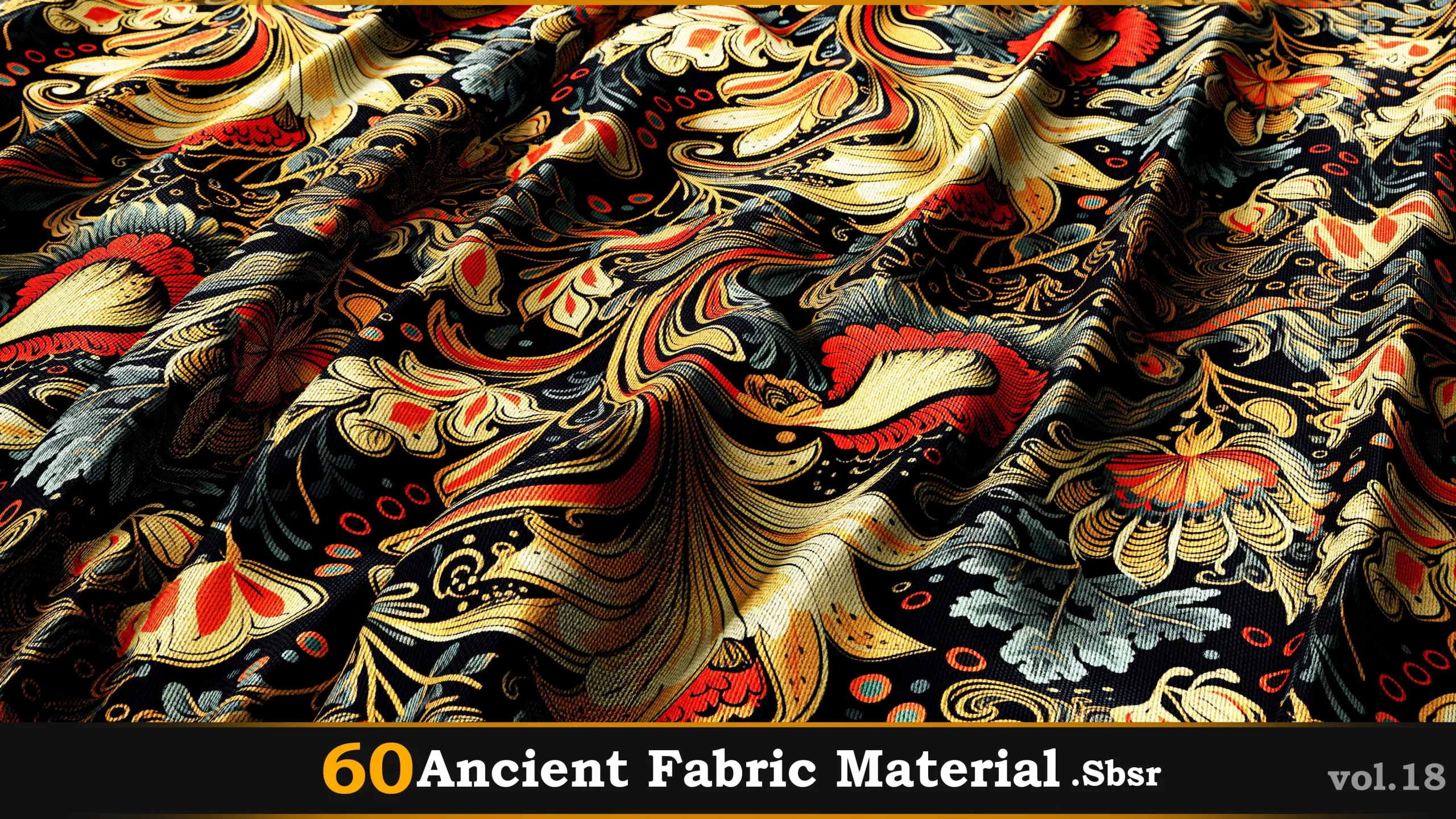 60 Ancient Fabric Material_Sbsar Vol.18