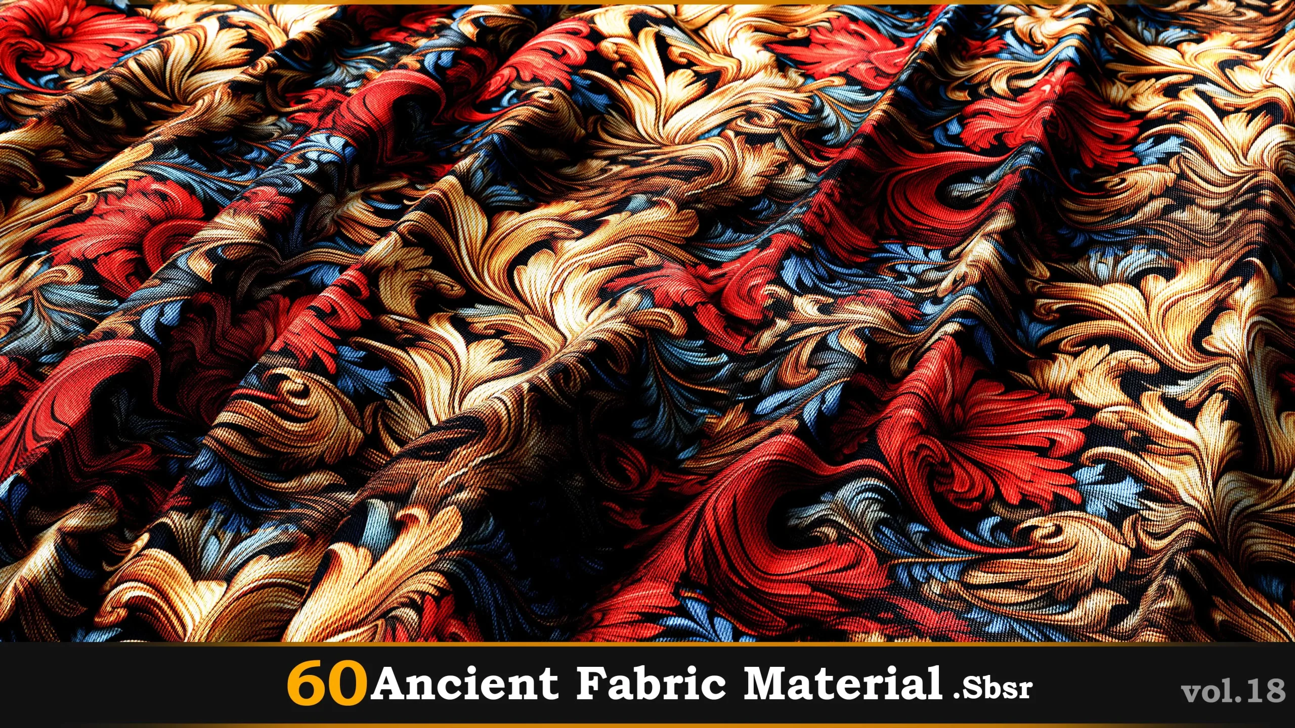 60 Ancient Fabric Material_Sbsar Vol.18