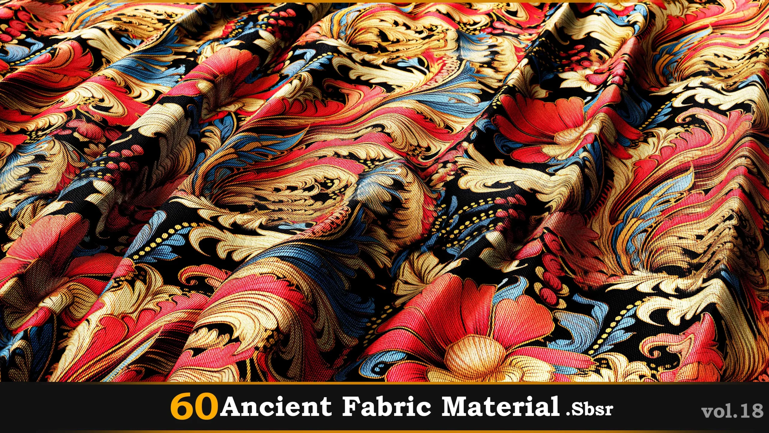 60 Ancient Fabric Material_Sbsar Vol.18