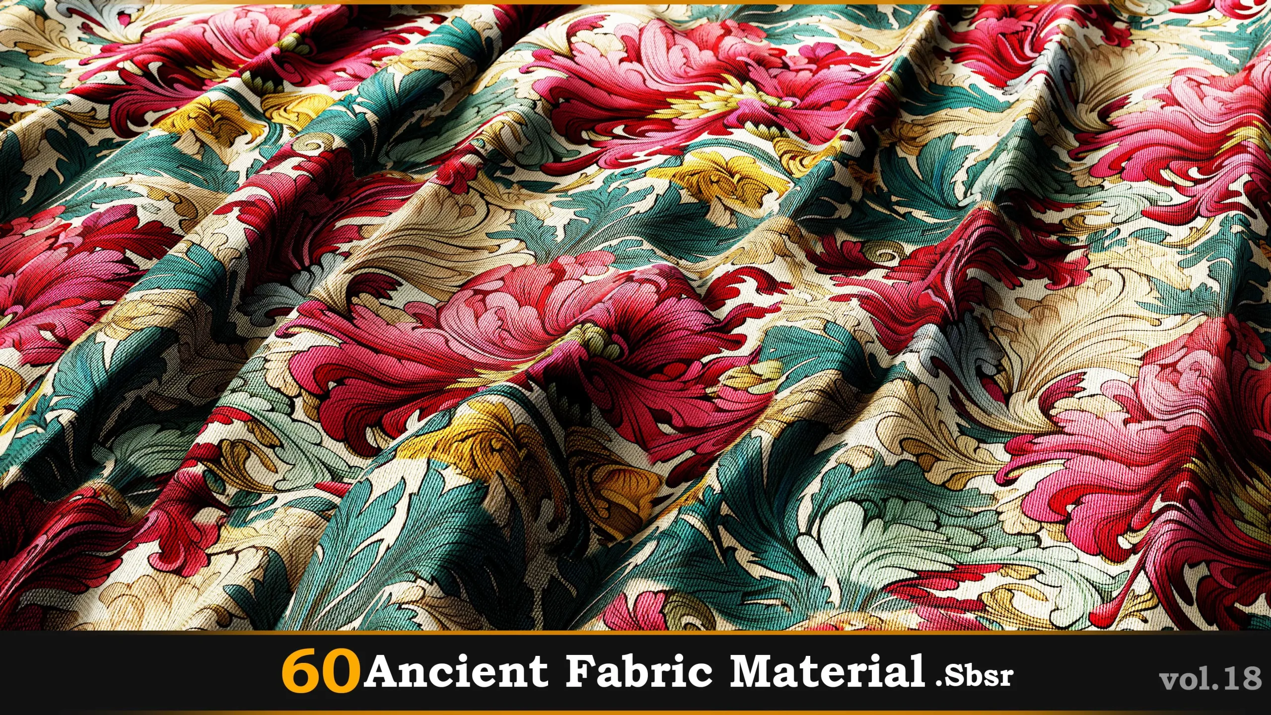 60 Ancient Fabric Material_Sbsar Vol.18