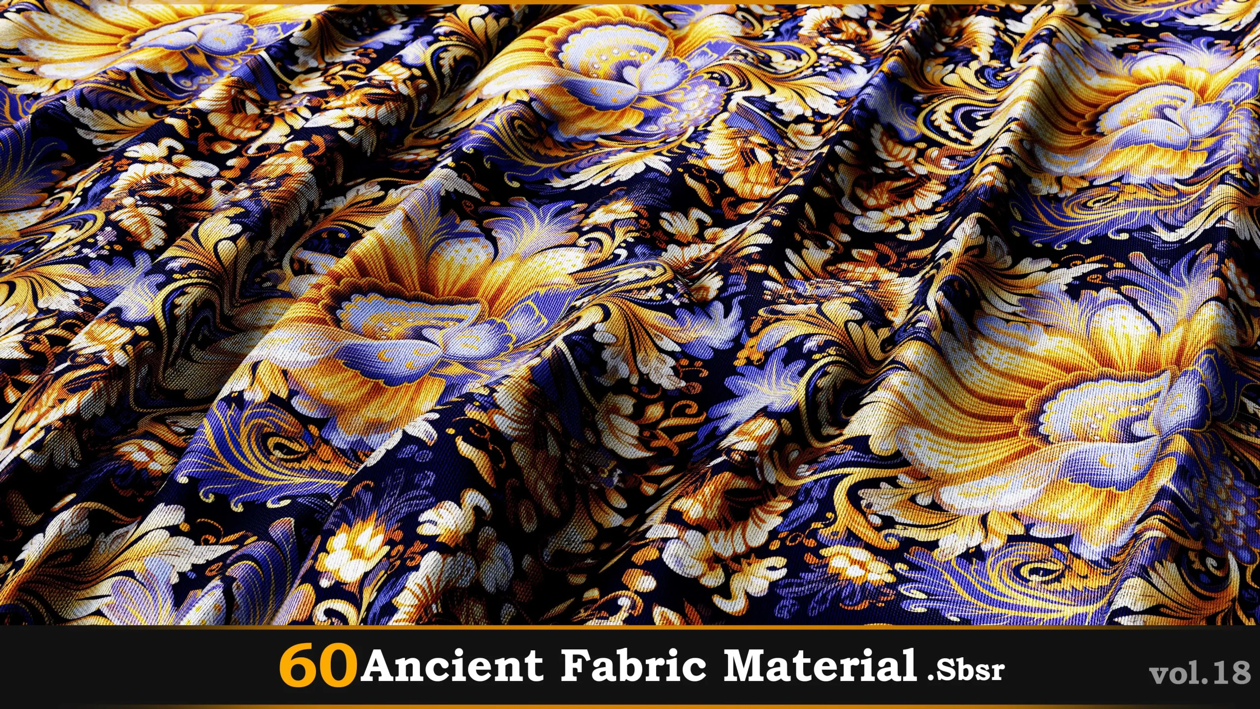 60 Ancient Fabric Material_Sbsar Vol.18